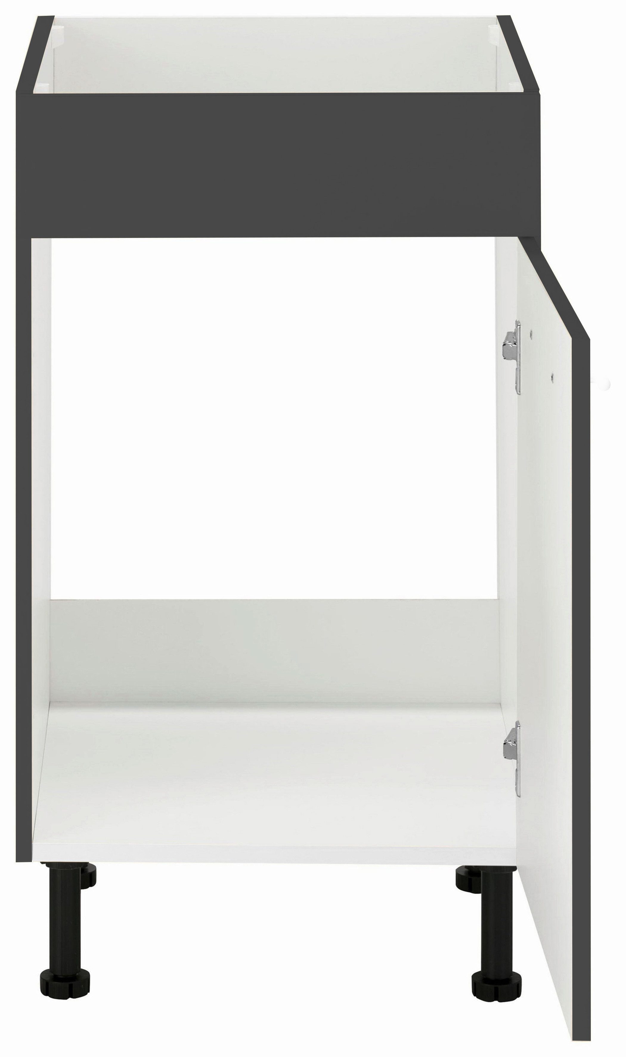 wiho Küchen Gootsteenkast Simi 50 cm breed, met verstelbare voeten, zonder werkblad