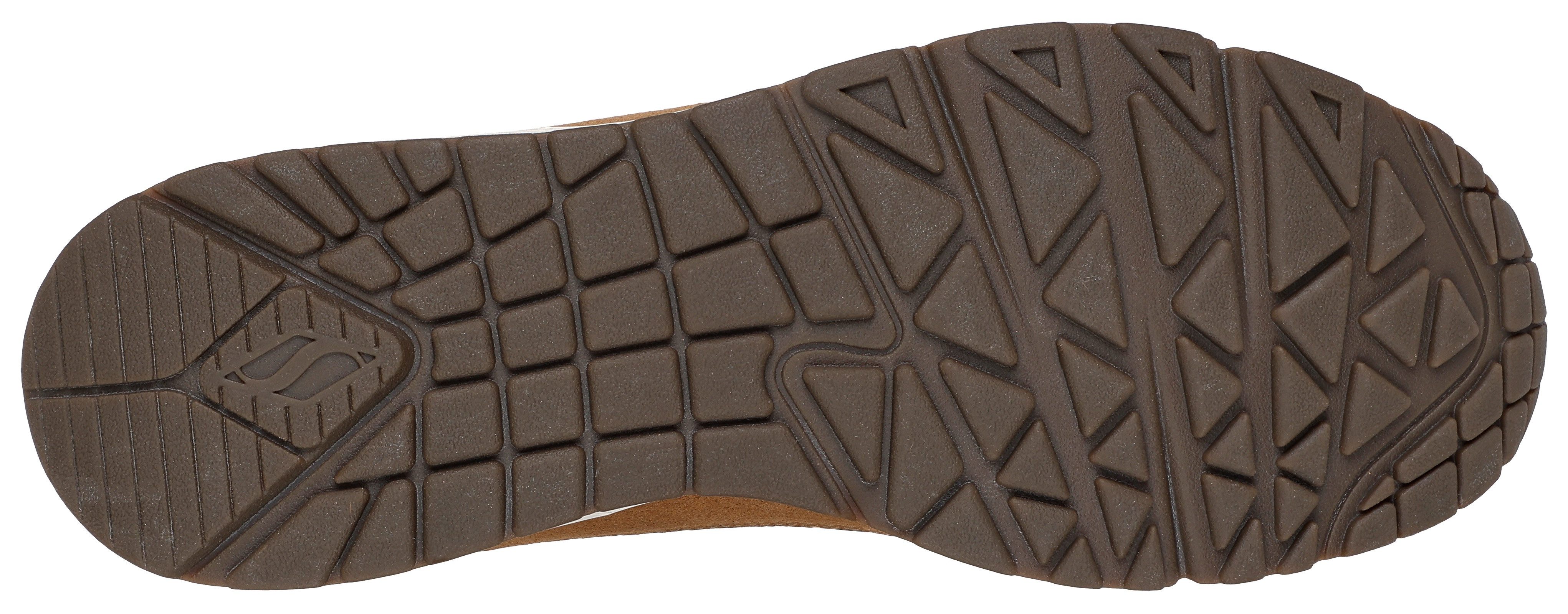 Skechers Sneakers Uno , mid cut sneaker, veterschoenen met gewatteerde schacht