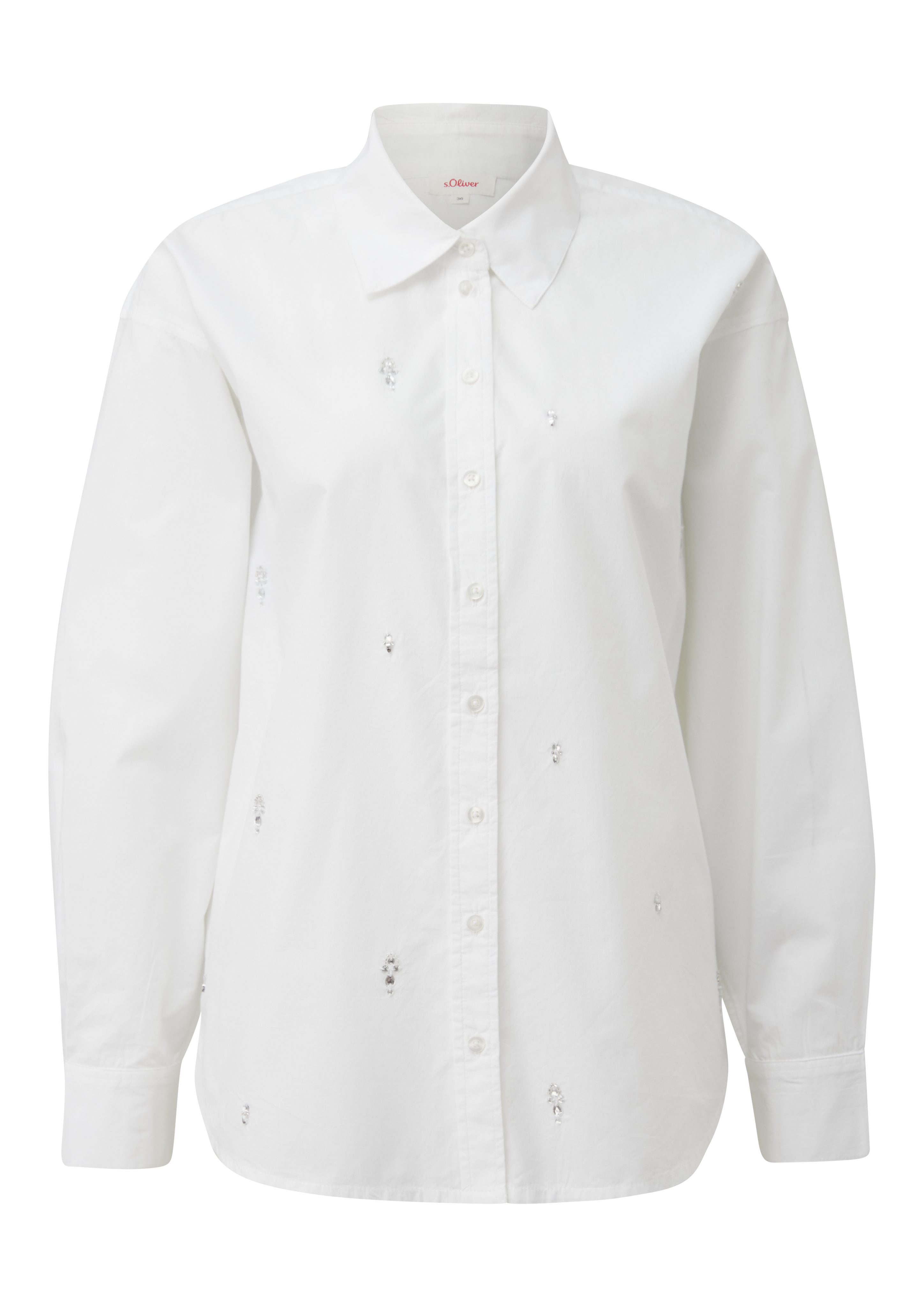 s.Oliver Blouse met lange mouwen met decoratieve applicaties