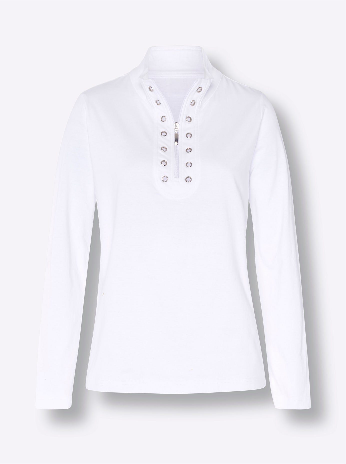 Classic Basics Shirt met staande kraag Shirt met lange mouwen (1-delig)