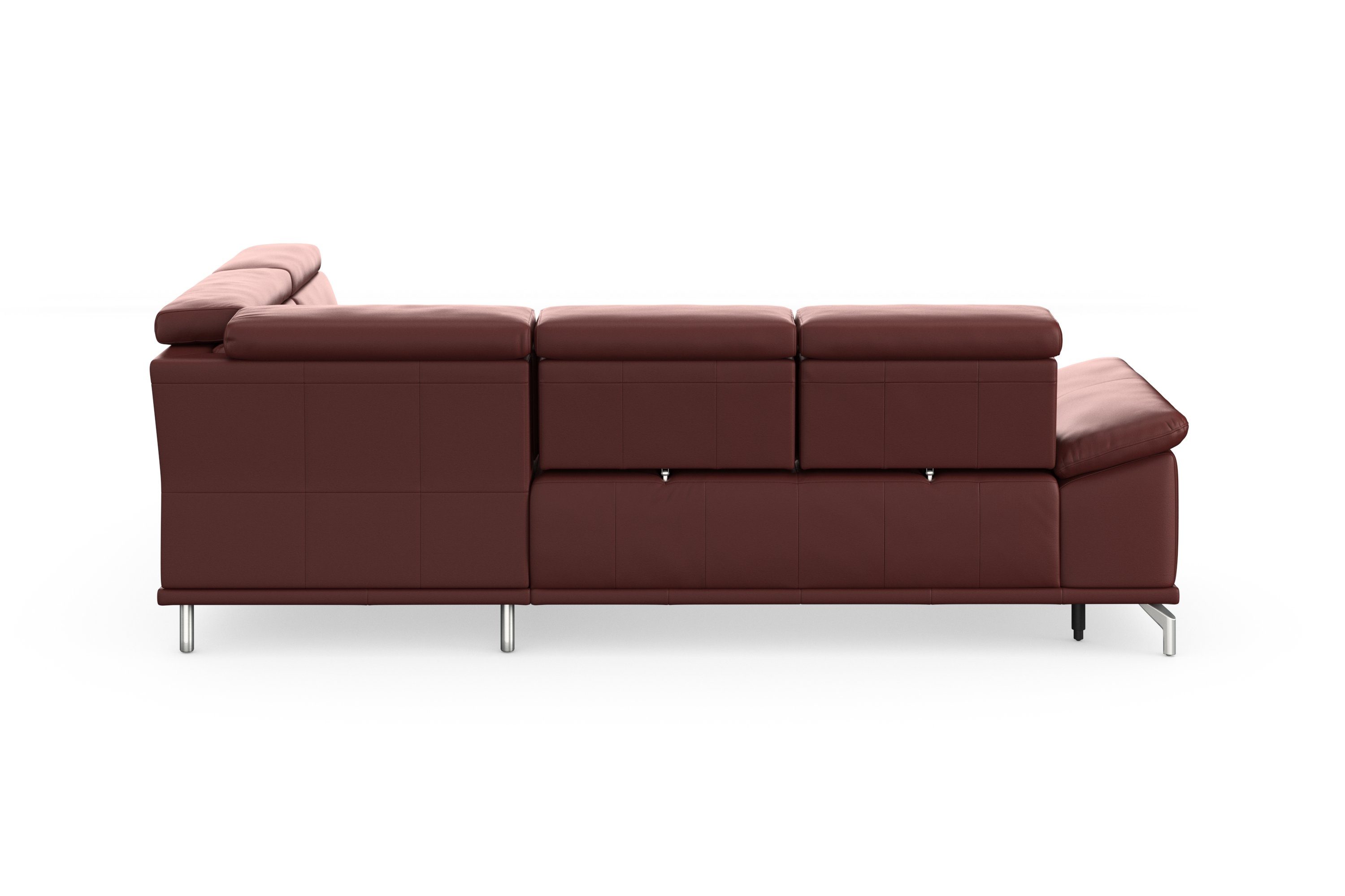 sit&more Hoekbank Cabrio L-vorm, met zitdiepteverstelling, arm- en hoofdsteunverstelling