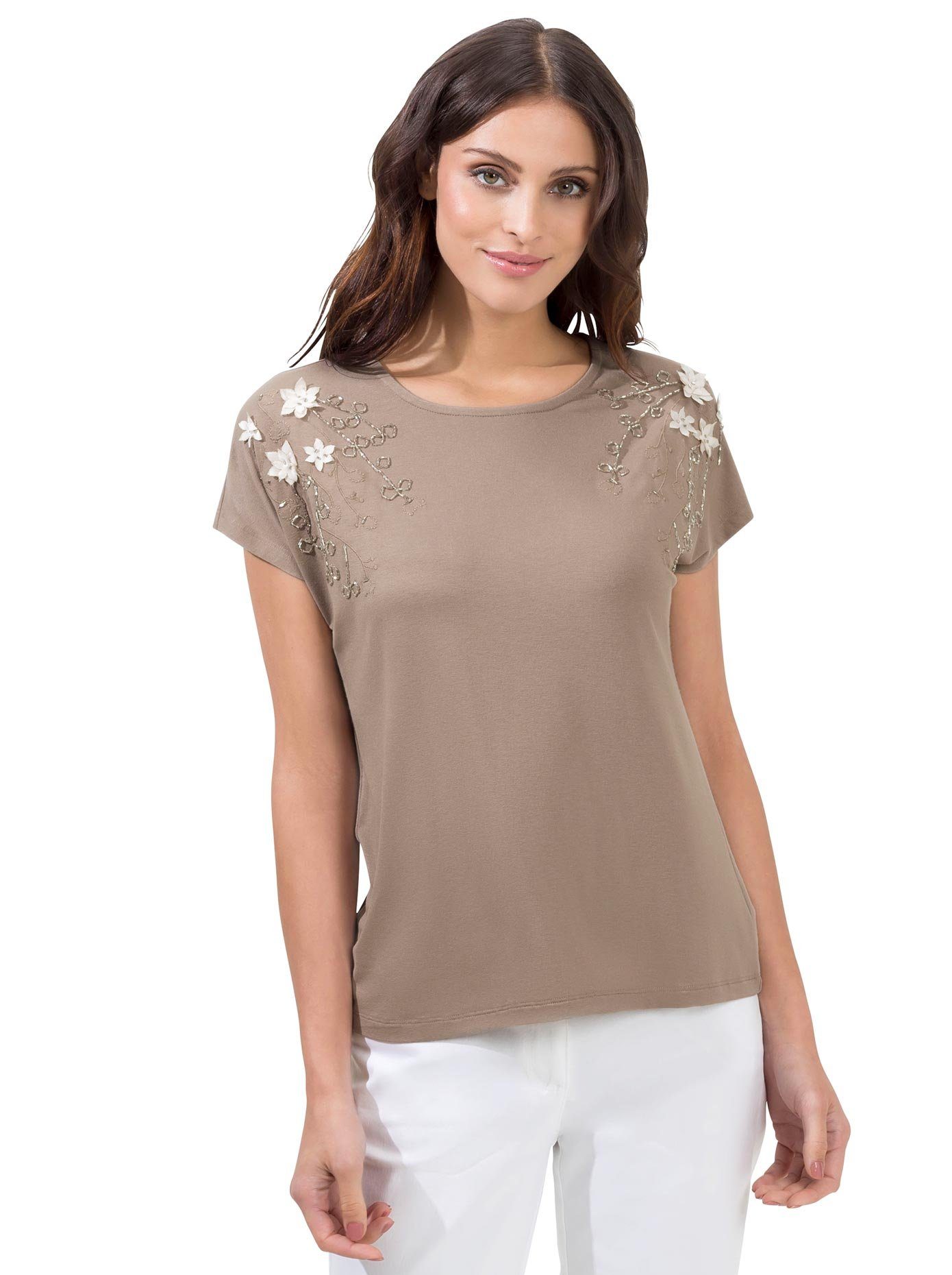 Lady Shirt met ronde hals Shirt (1-delig)