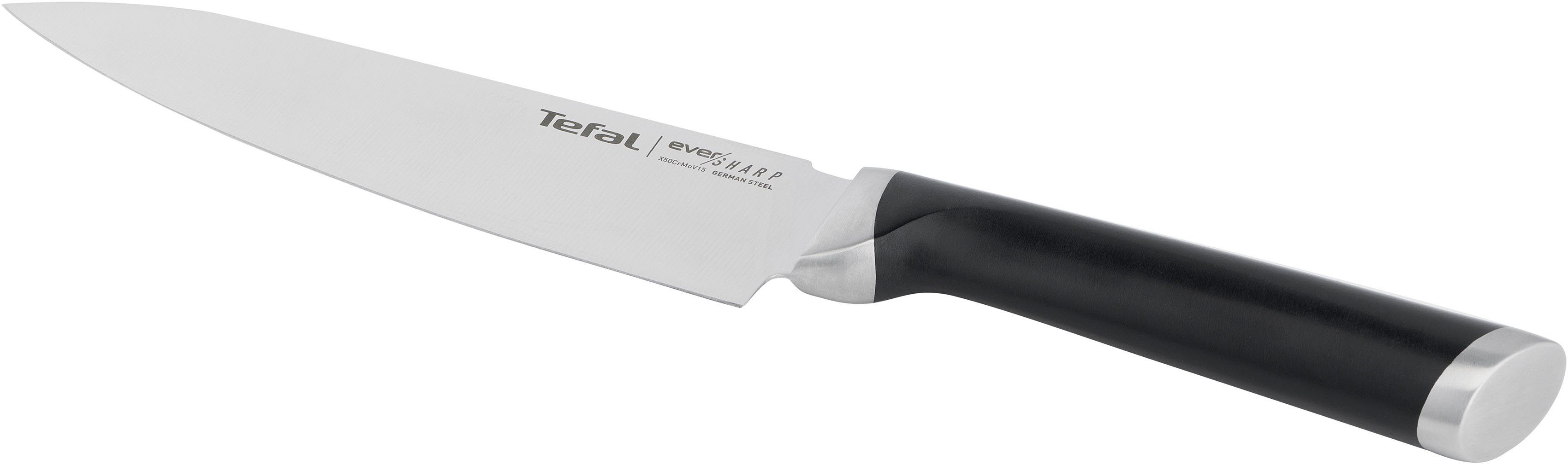 Tefal Koksmes K25690 Ever Sharp inclusief messenslijper, roestvrij staal, exclusieve slijptechnologie (1-delig)