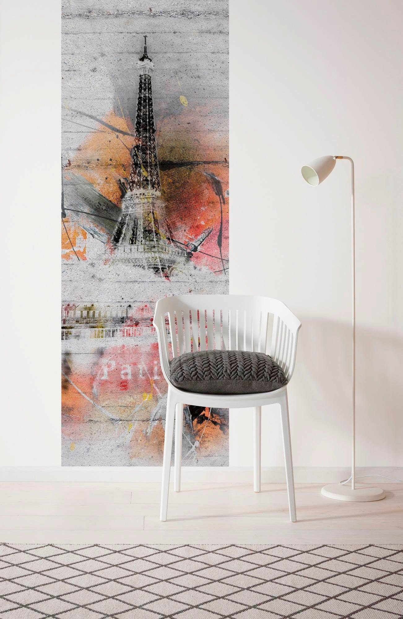 Komar Vliesbehang Digitale print vlies - Paris - Afmeting 100 x 280 cm (1 stuk)