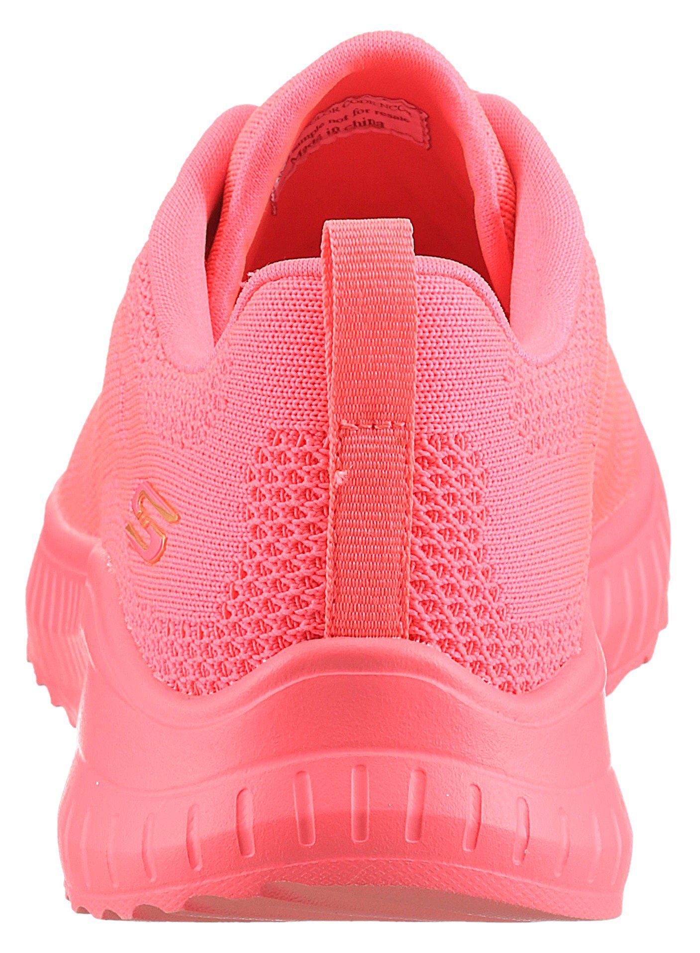 Skechers Sneakers BOBS SQUAD CHAOS-COOL RYTHMS , brei sneakers, veterschoen in vegan uitvoering