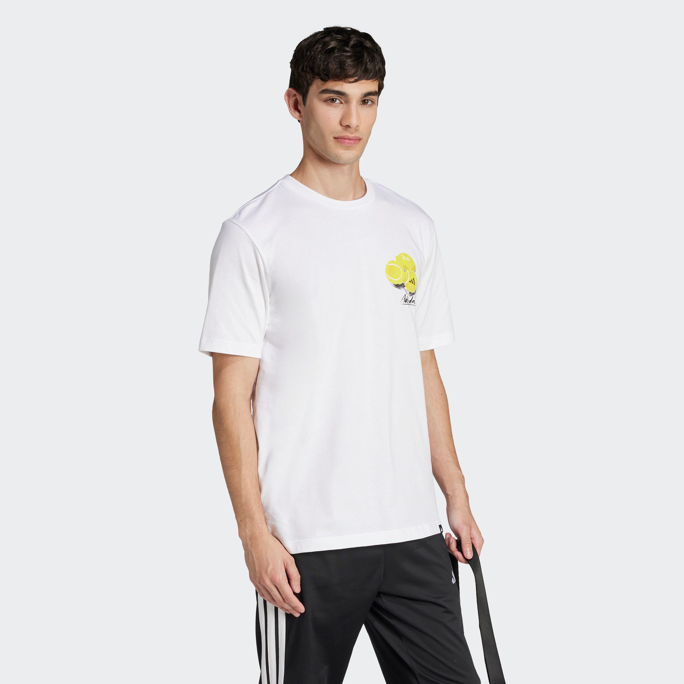 adidas Sportswear T-shirt M L SL LEMON T