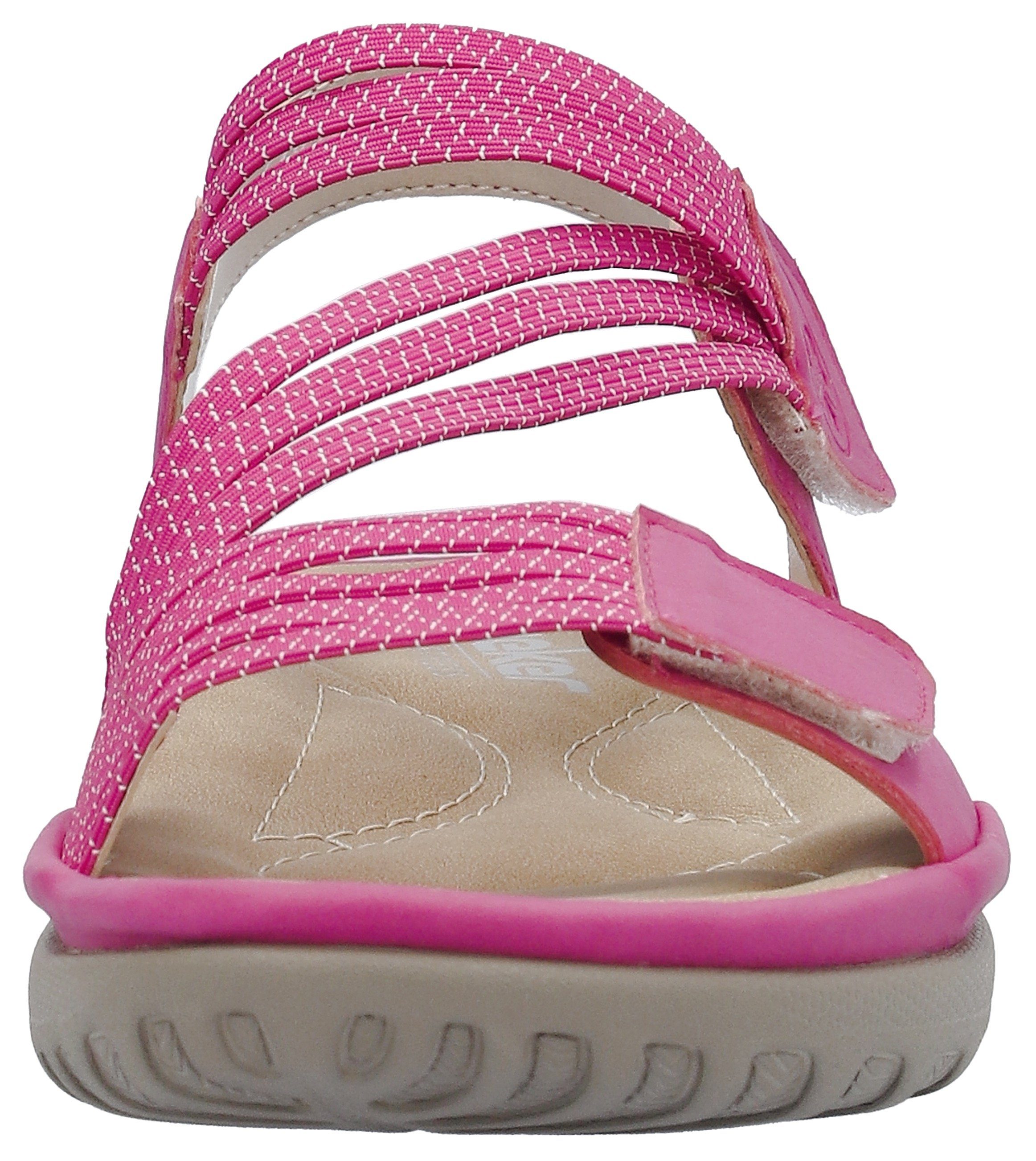 Rieker Sandalen zomerschoen, sandaal, sleehak, met elastieken
