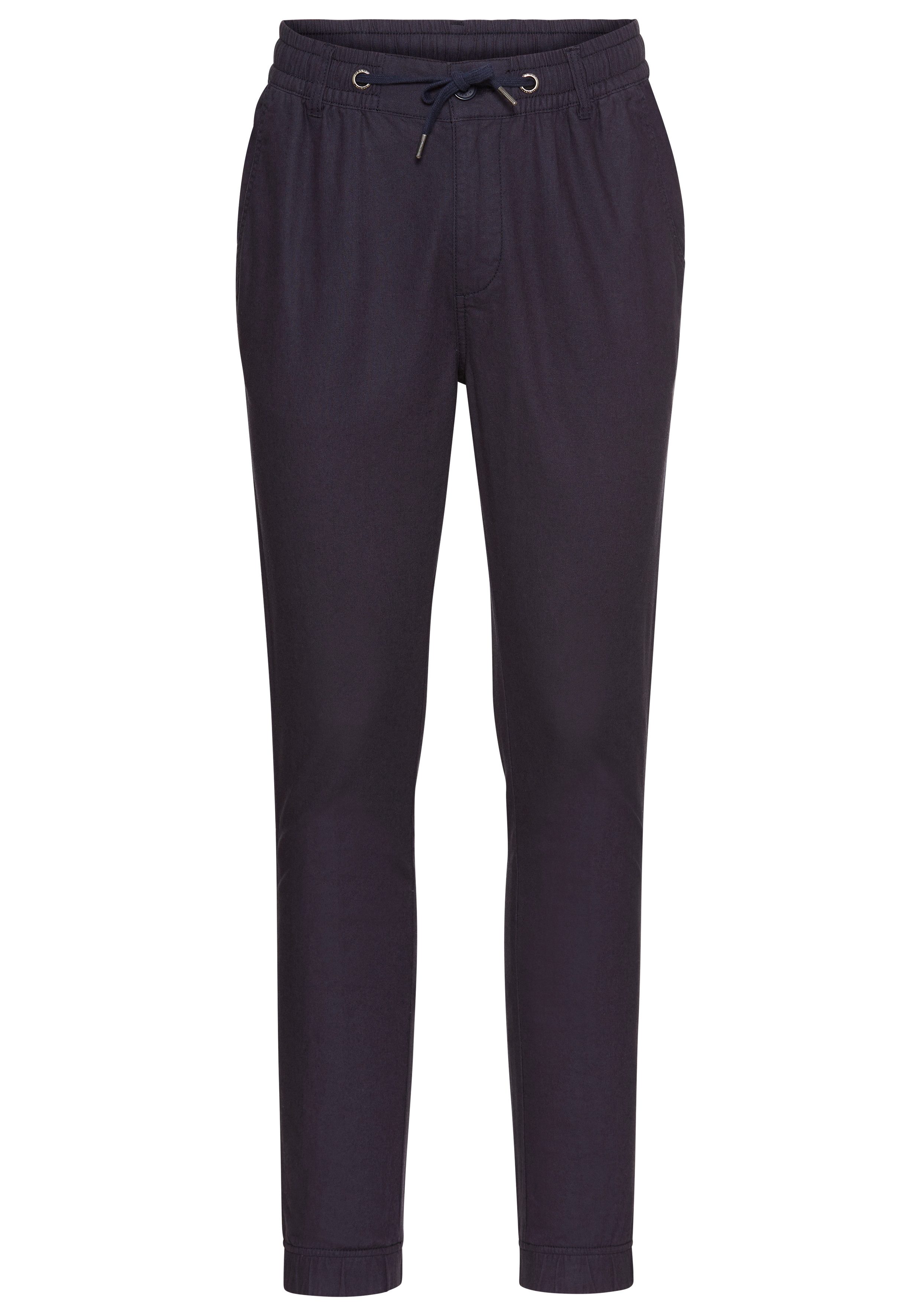 DELMAO Linnen broek Linnenbroek met koord