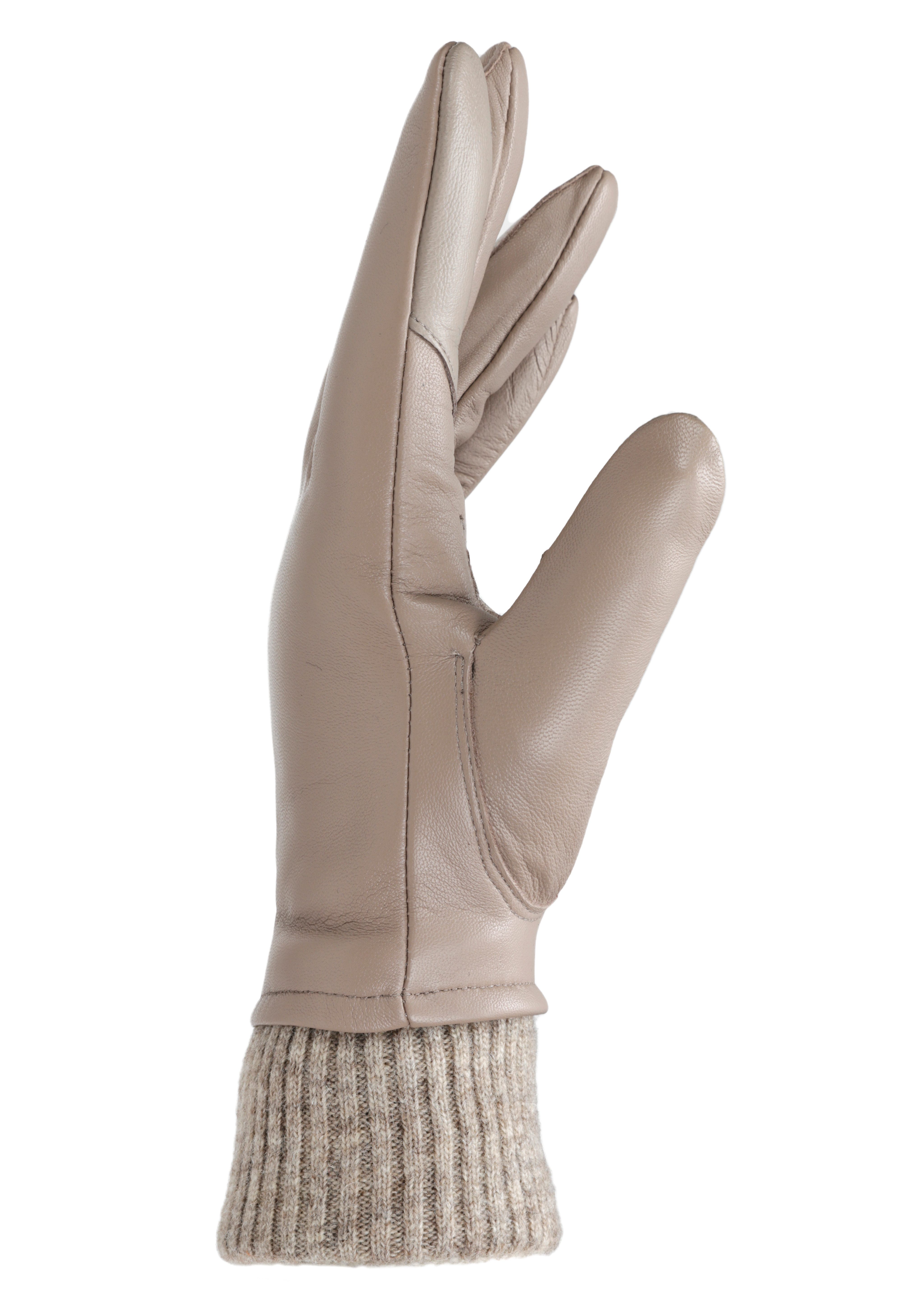 PEARLWOOD Leren handschoenen ARMA met wol, zachte fleece voering (1 paar)