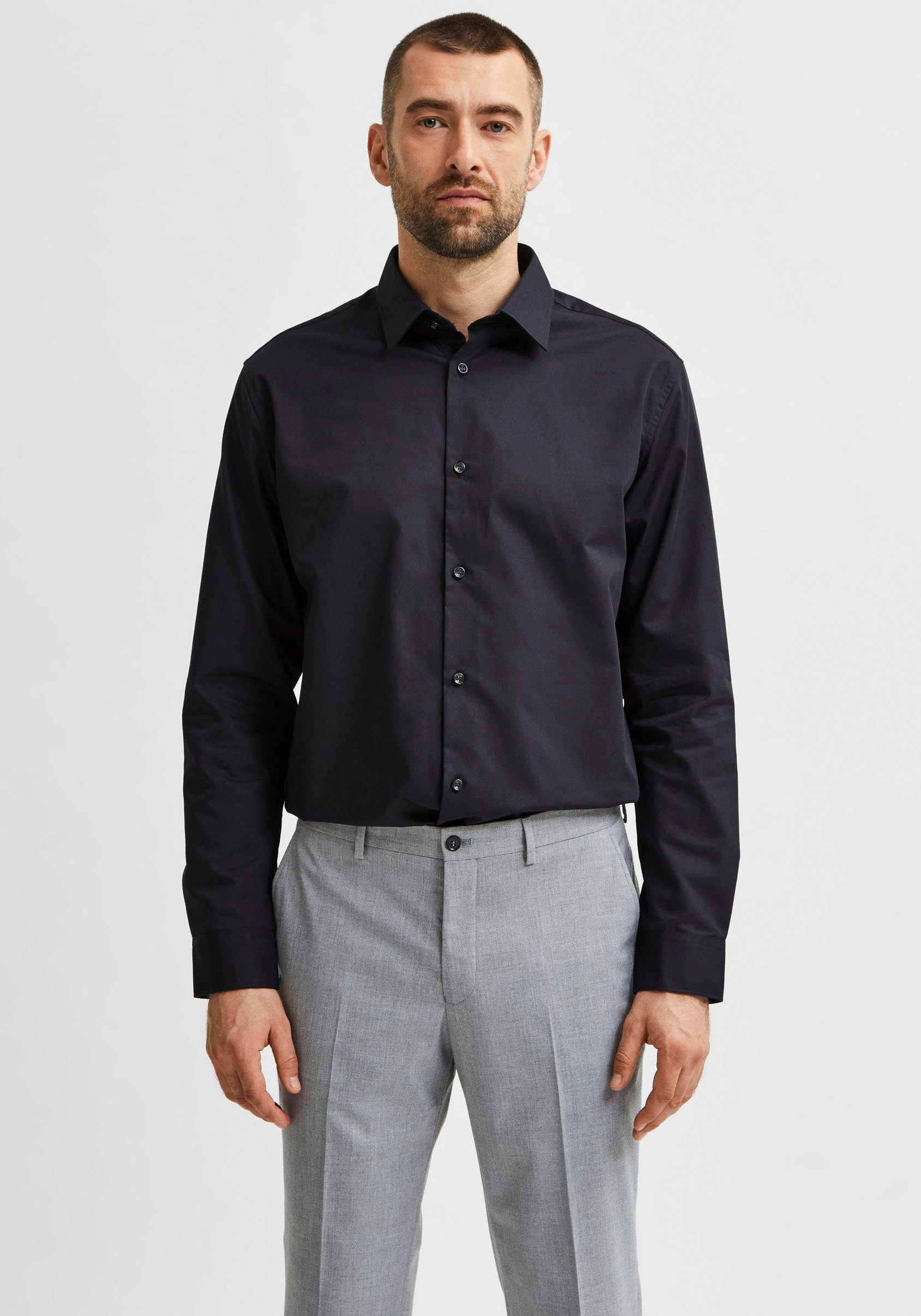 SELECTED HOMME Businessoverhemd SLHSLIMETHAN SHIRT