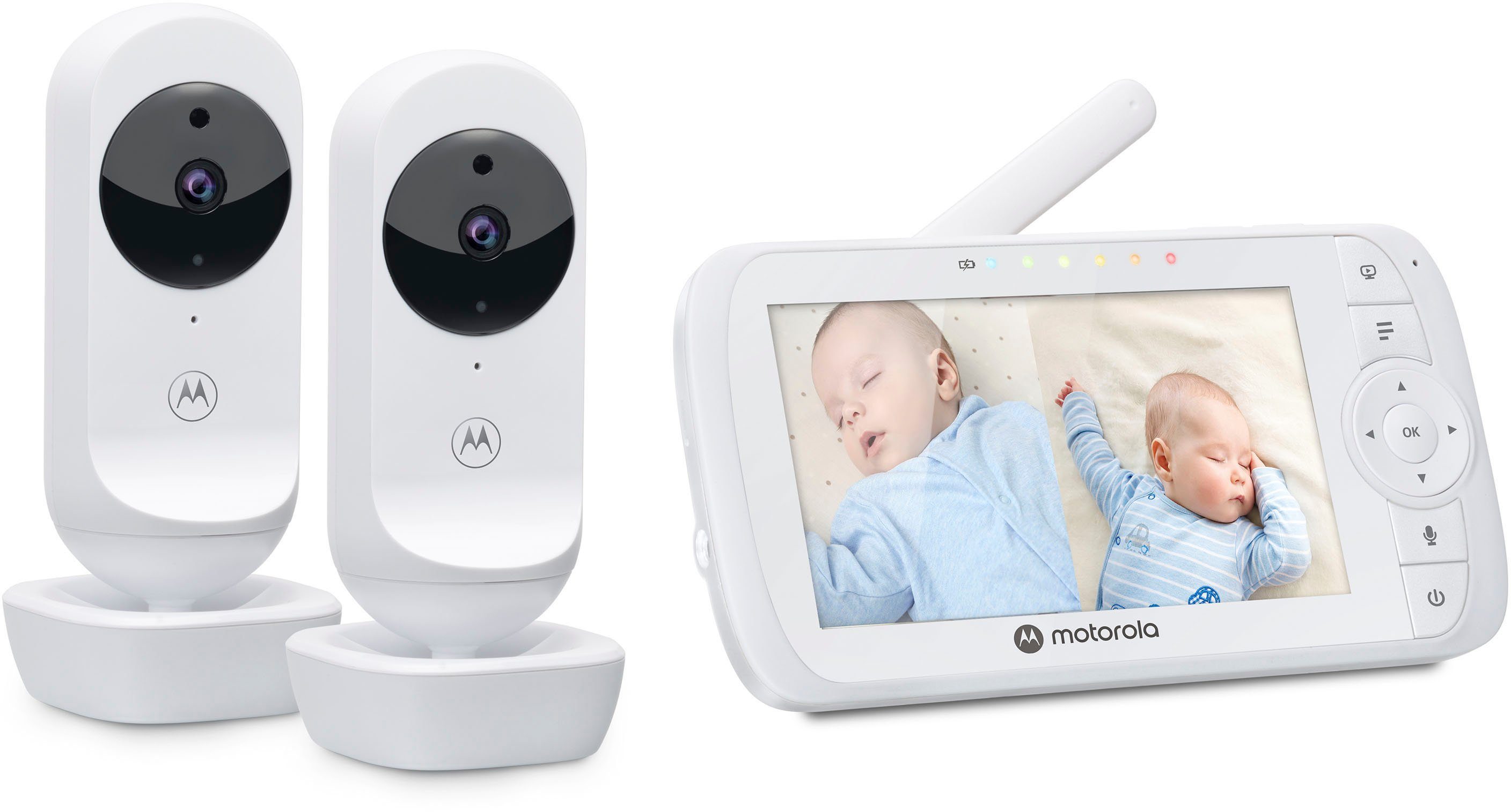 Motorola Babyfoon Video Nursery VM 35-2 Twin 2x Kameras