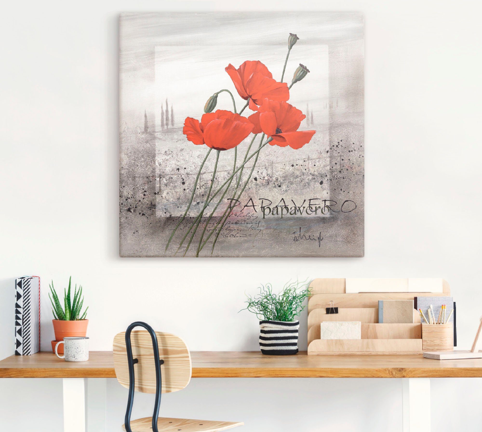 Artland Artprint Klaprozen als artprint op linnen, poster, muursticker in verschillende maten