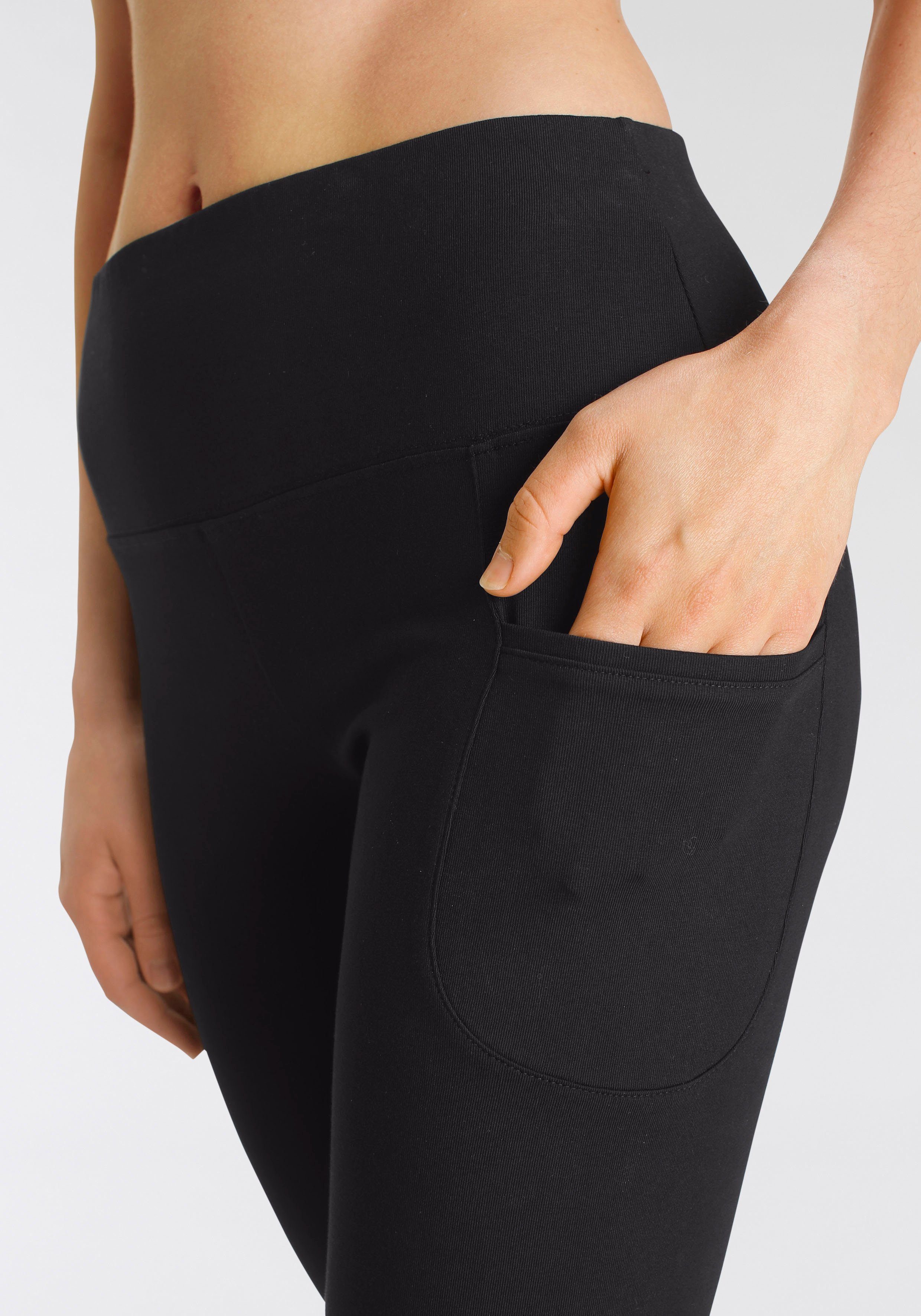 active by Lascana 3/4 legging met telefoontas, loungewear