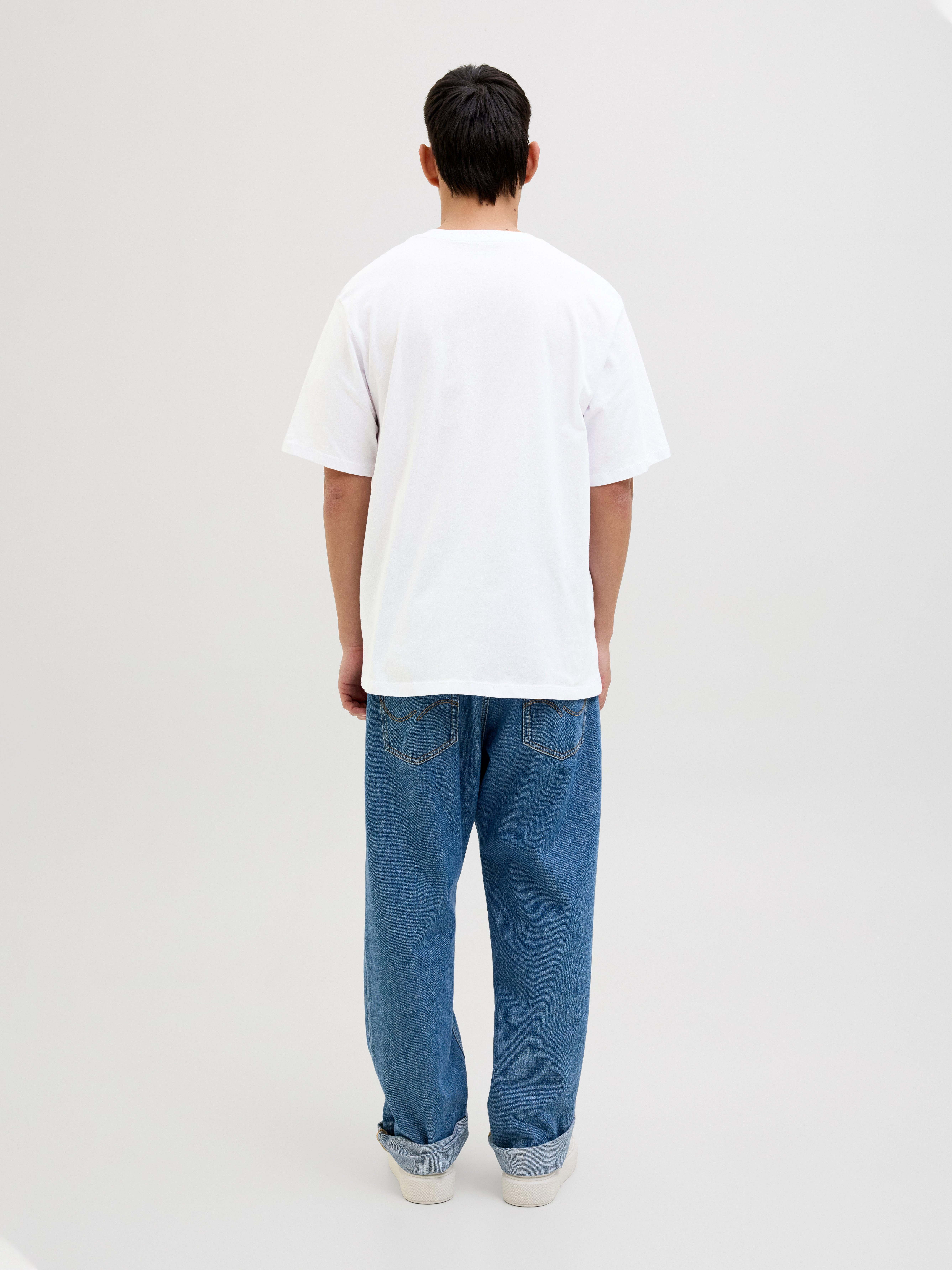 Jack & Jones Shirt met korte mouwen JJHUGO LOOSE TEE SS CREW NECK 5PK MP (set, 5-delig)