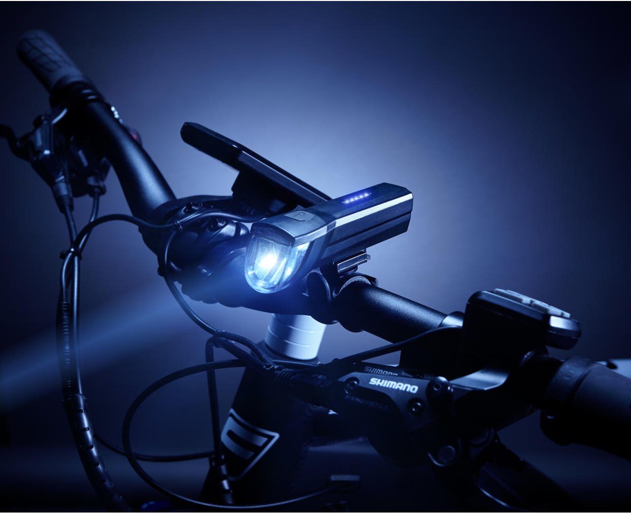Fischer Fietsverlichting Visser led verlichtingsset met 360Â° vloerlamp (set, 3-delig)