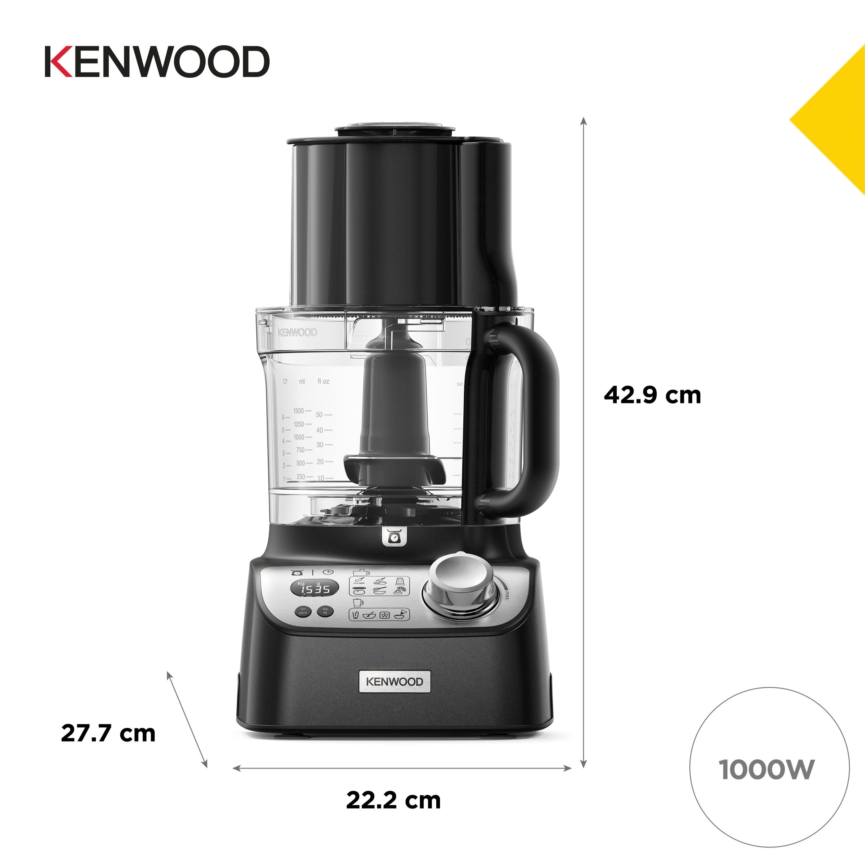 KENWOOD Keukenmachine FDM72.990BK MultiPro XL Weigh+