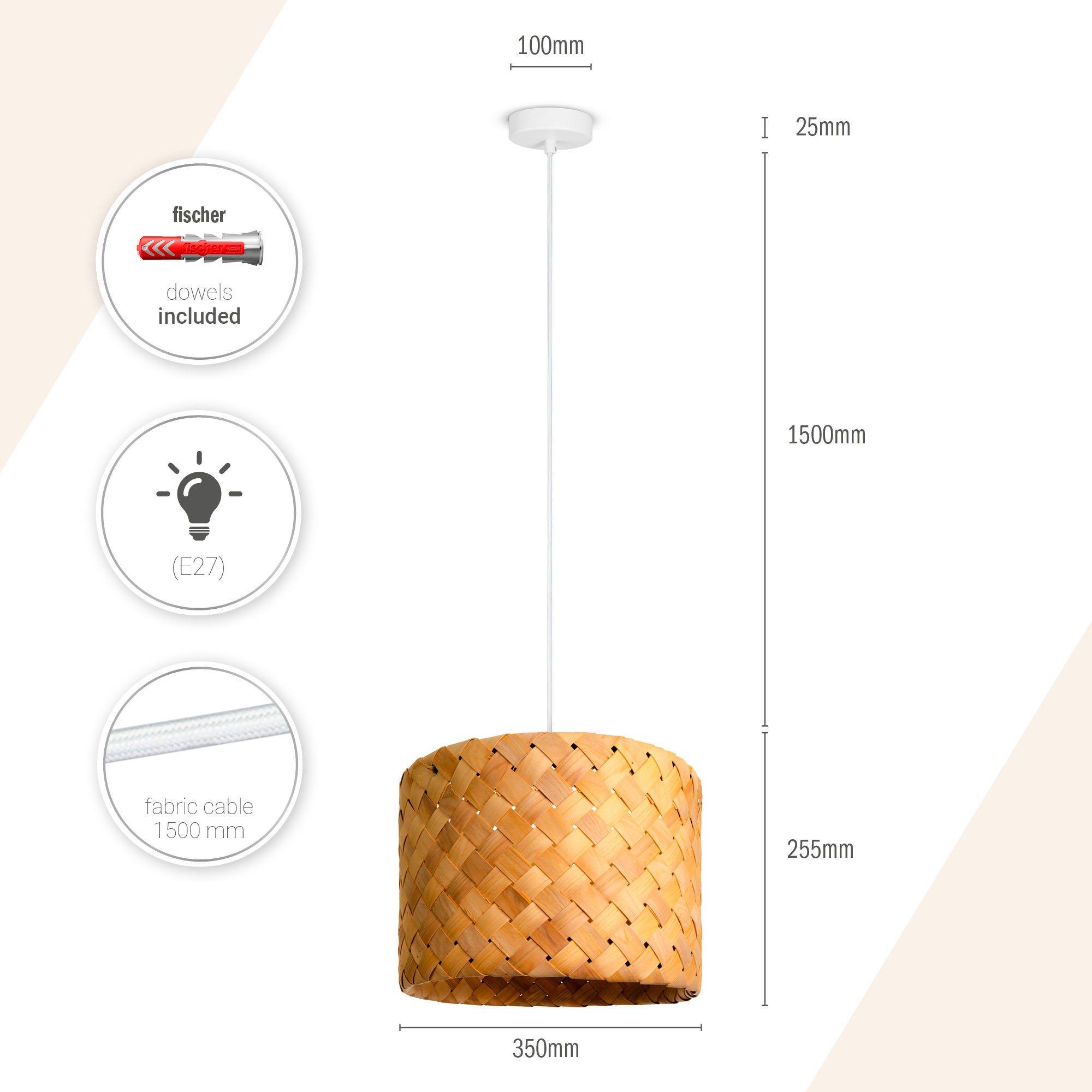 Paco Home Hanglamp HUGO PD1