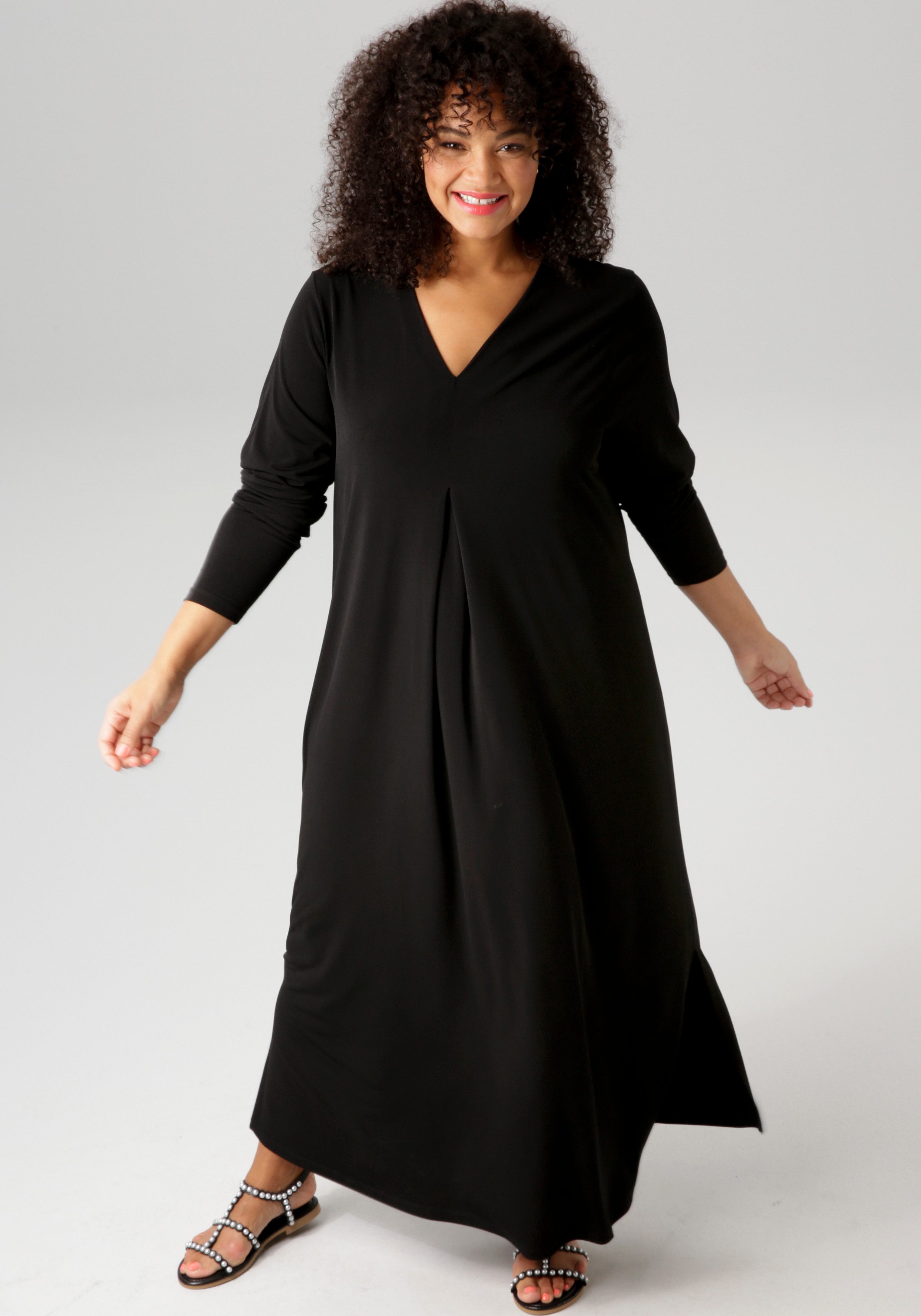 Aniston PLUS Maxi-jurk met verfijnde zijsplitten - nieuwe collectie
