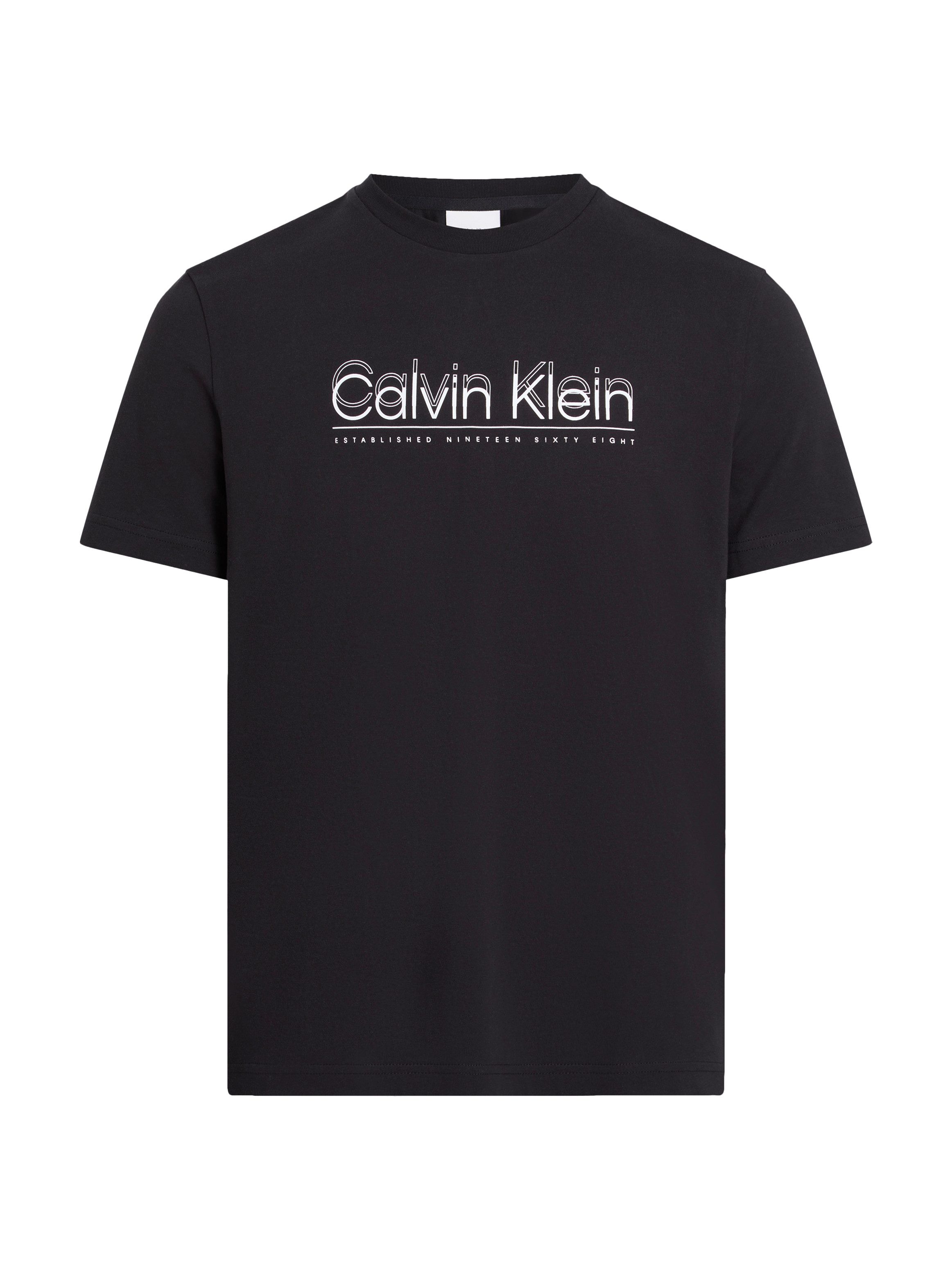 Calvin Klein T-shirt CP-DOUBLE LOGO T-SHIRT met groot logo-opschrift