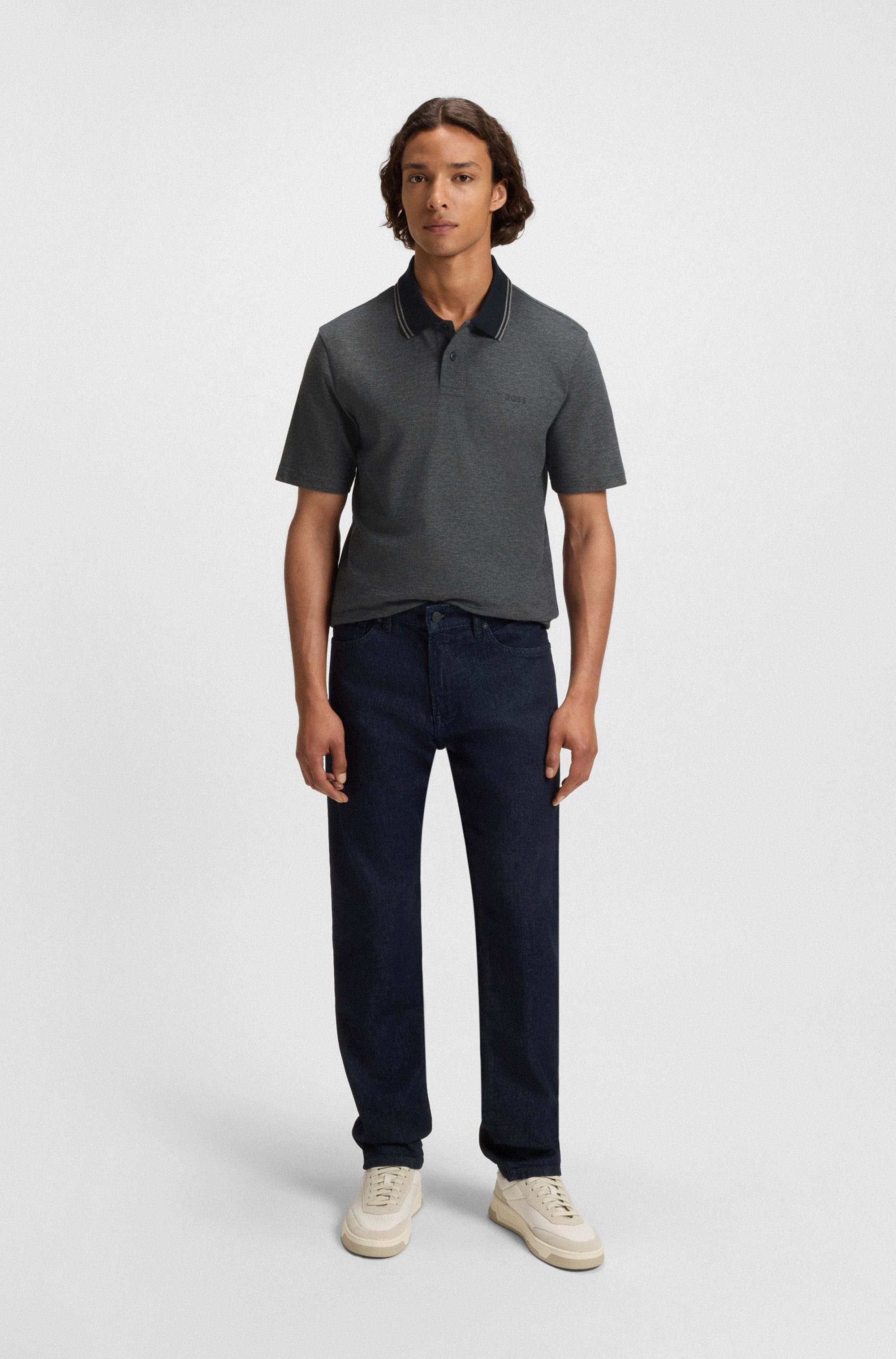 Boss Orange Poloshirt PeoxfordNew met een polokraag