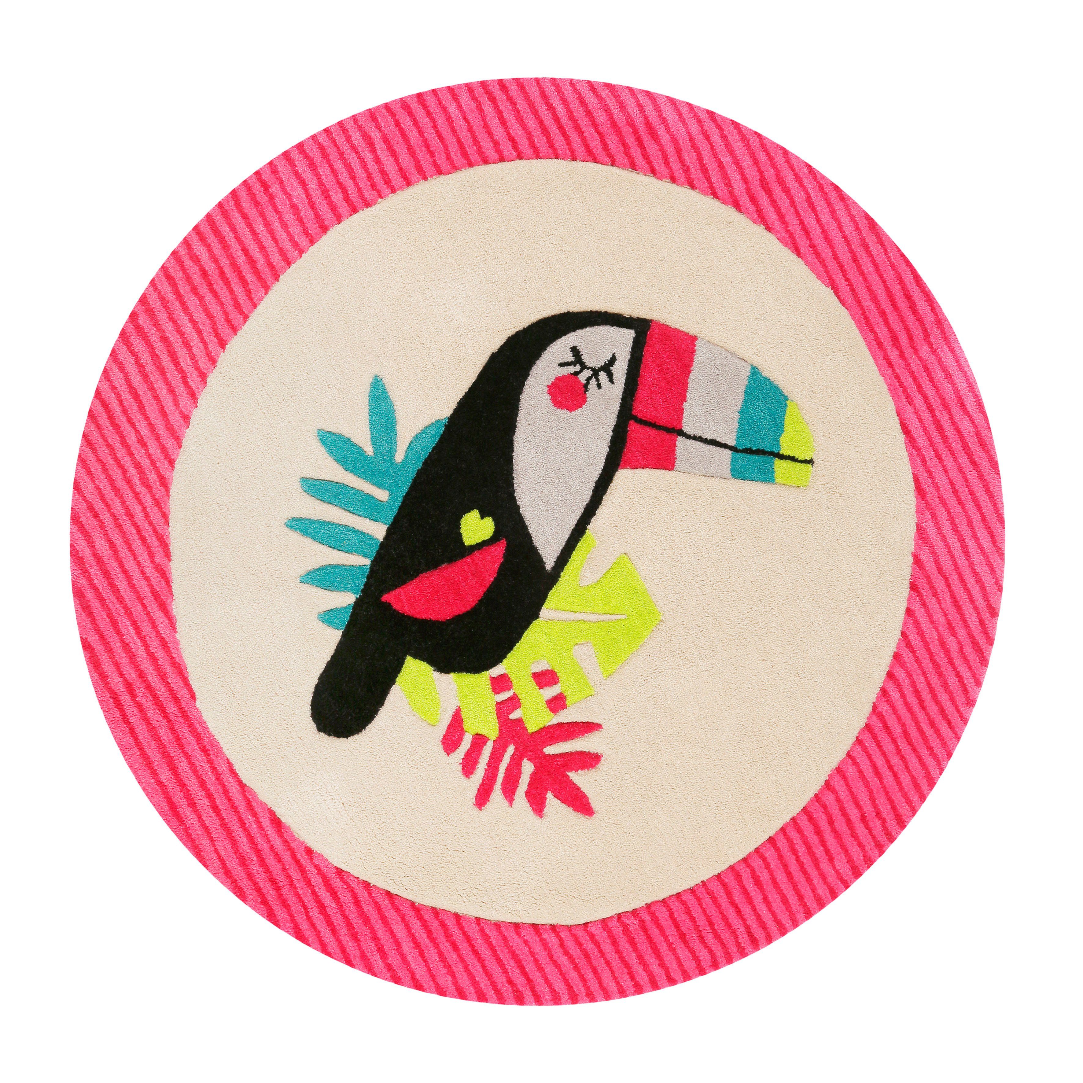 Esprit Kindervloerkleed E-Toucan bijzonder zachte, motief toekan