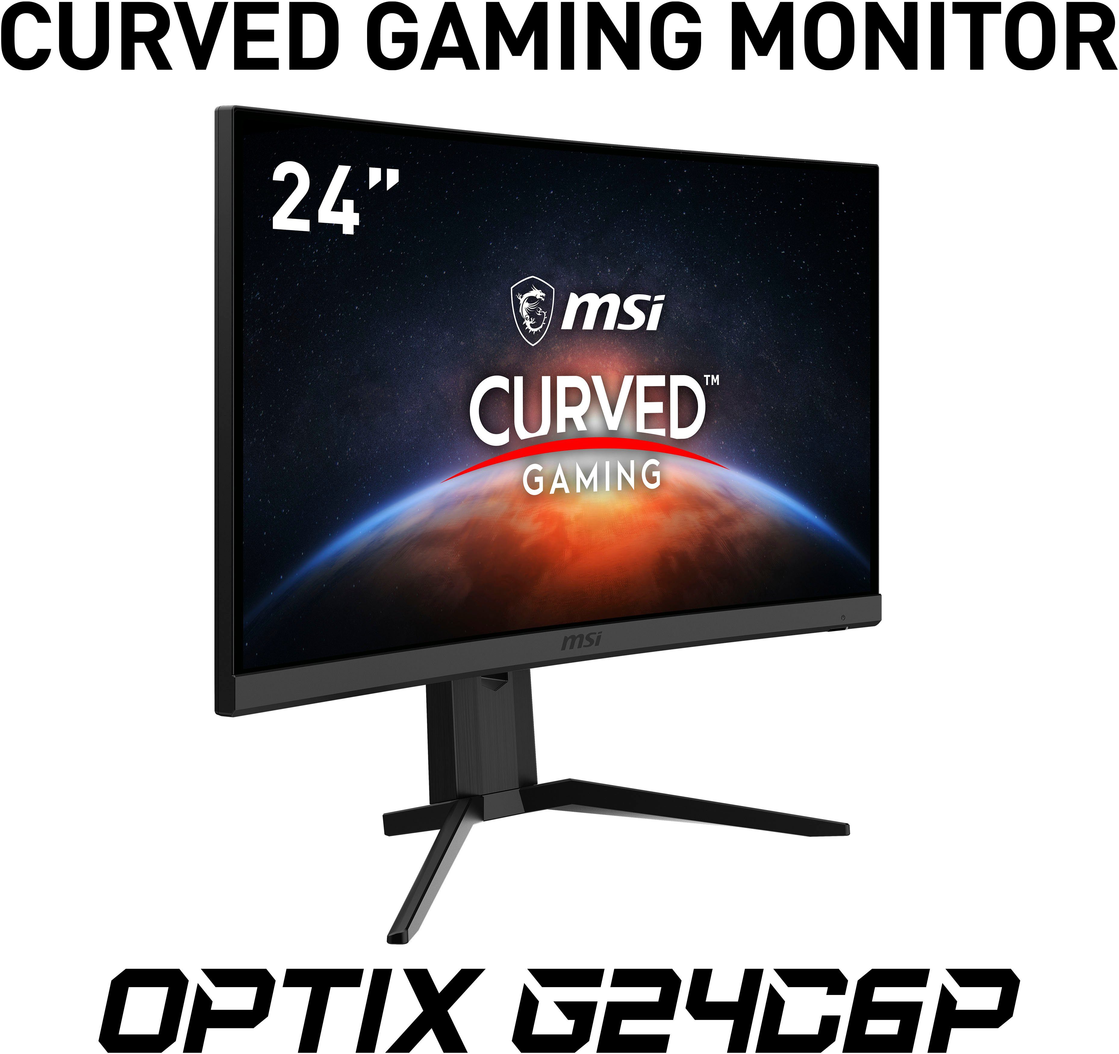 MSI Curved-gaming-ledscherm Optix G24C6P, 60 cm / 24", Full HD