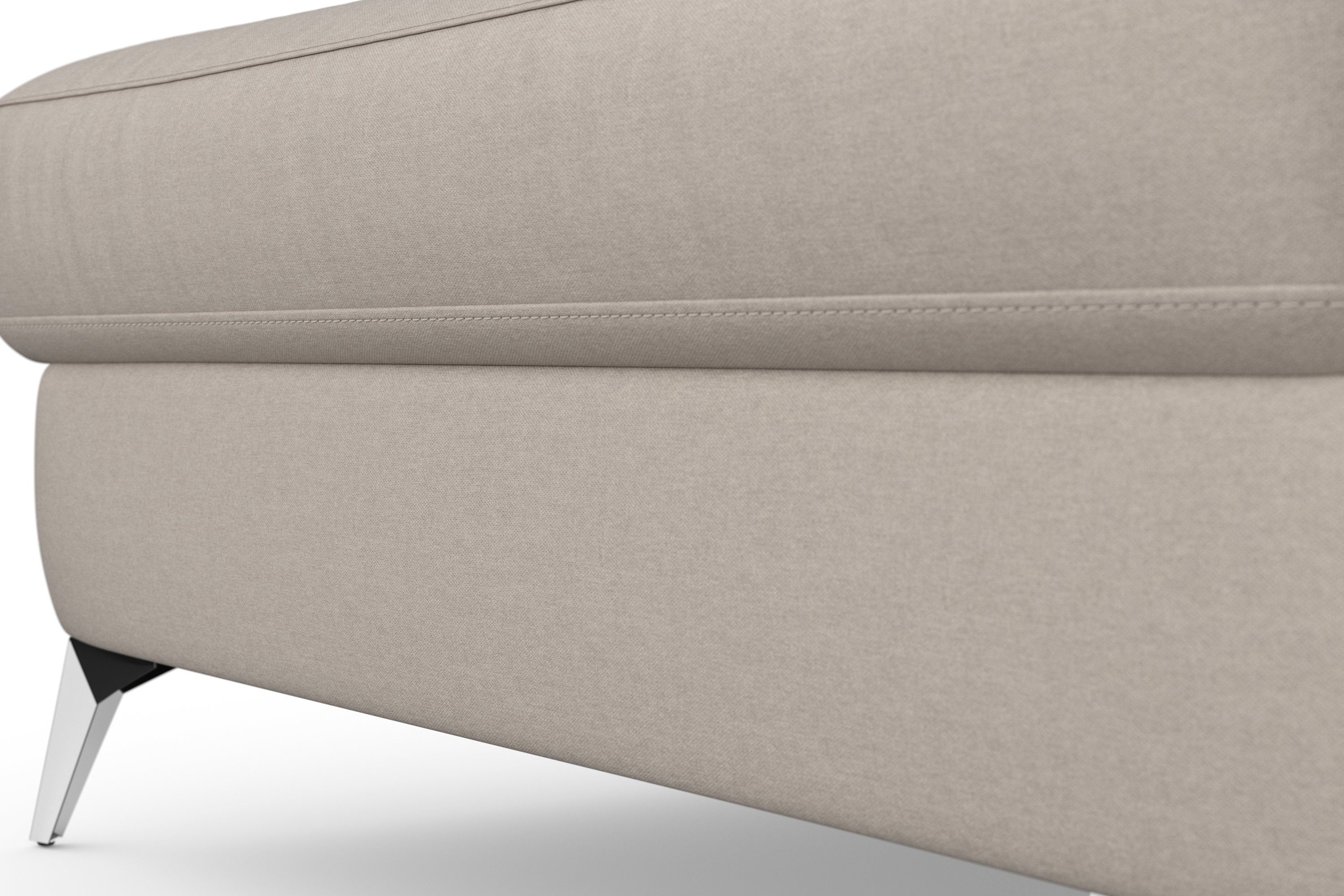 sit&more Zithoek Padua U-model inclusief zitdiepteverstelling, armleuning en binnenvering