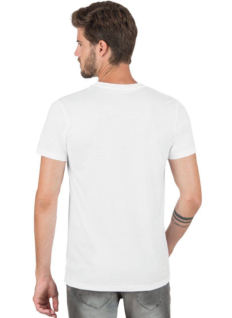 Trigema T-shirt TRIGEMA Slim-fit T-shirt van DELUXE-katoen (1-delig)
