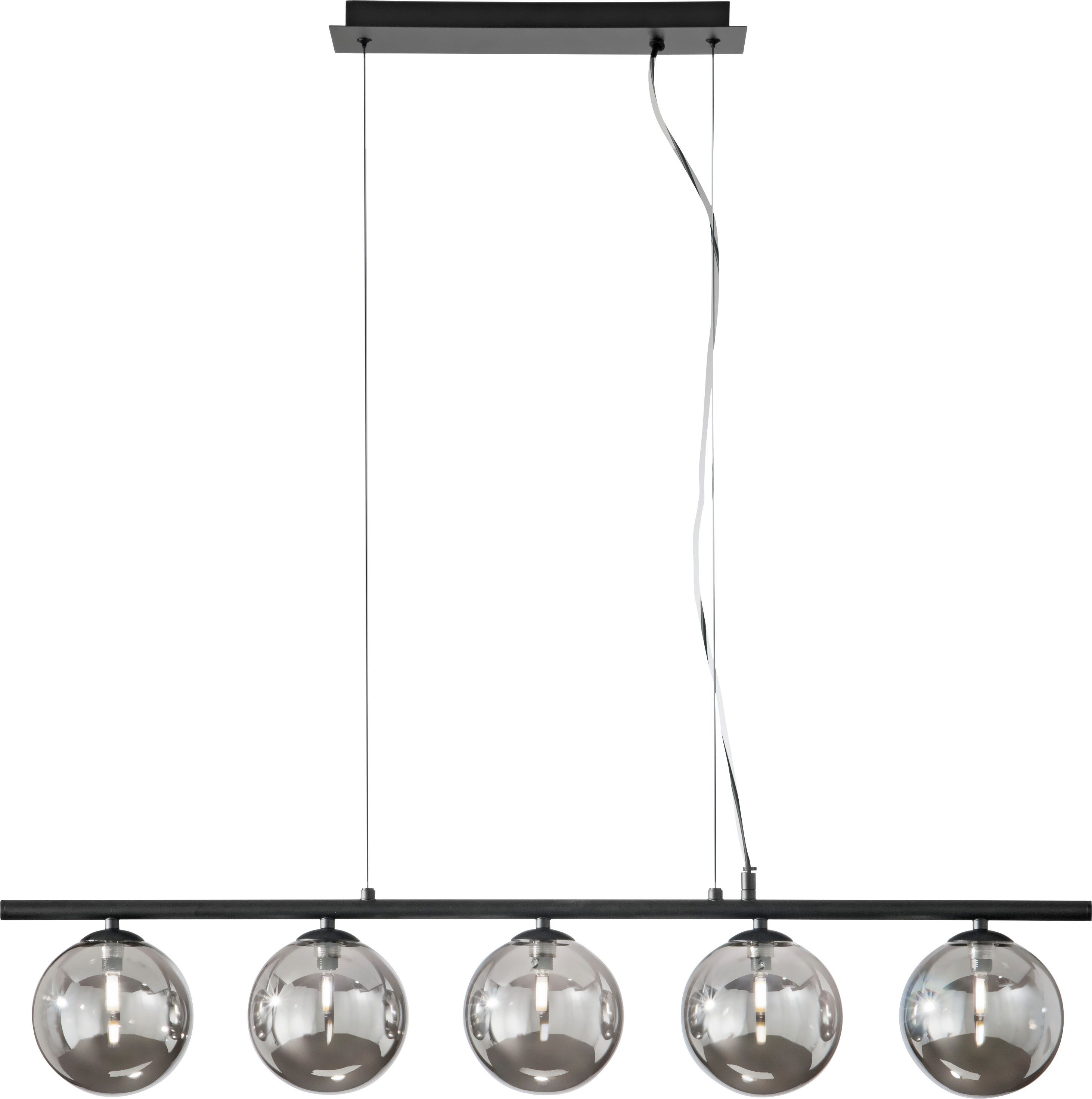 ECO-Light NEPTUN 9120-SQ5 NERO Hanglamp G9 Zwart, Rook