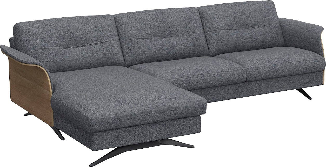 FLEXLUX Hoekbank Glow, super comfortabel door hoogwaardige zitconstructie met binnenvering, L-vorm