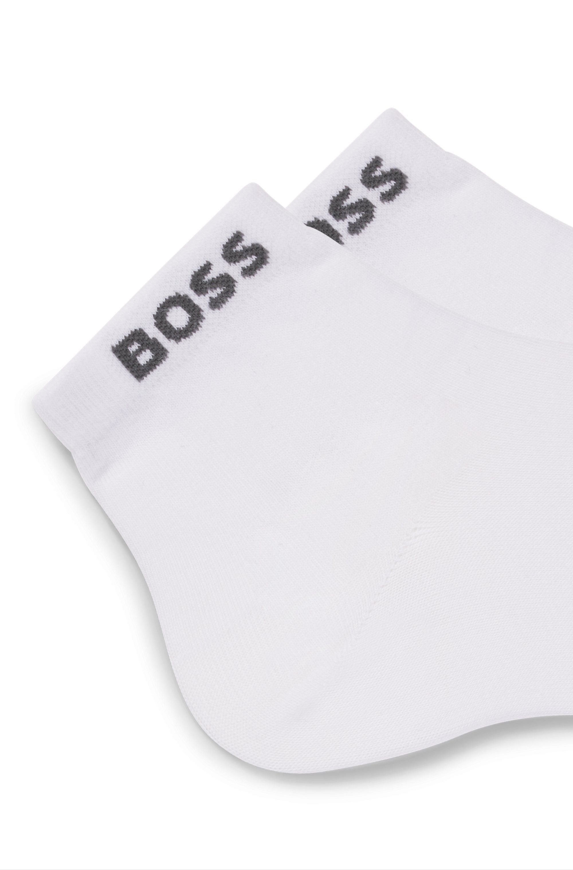 BOSS Sneakersokken met ingenaaide merkopdruk (set, 2 paar)