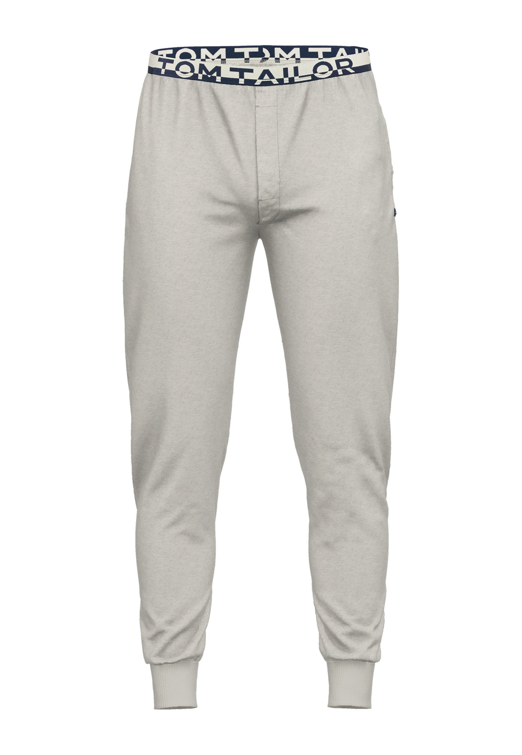 Tom Tailor Pyjamabroek BRÜGGE met zijzakken en logo tailleband