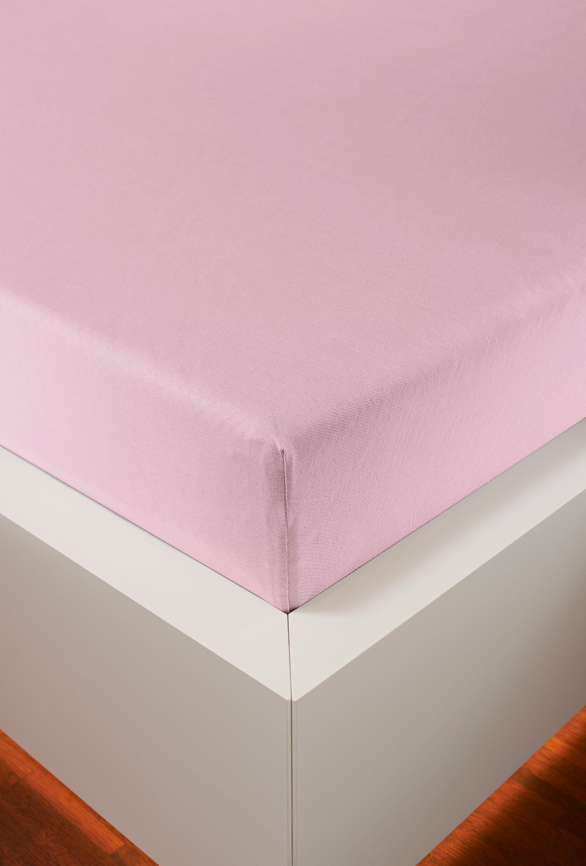 bellana Hoeslaken Mako-jersey exclusief in mt. 90x200, 140x200 of 180x200 cm van katoen, voor matrassen tot 25 cm hoogte, laken, hoeslaken (1 stuk)