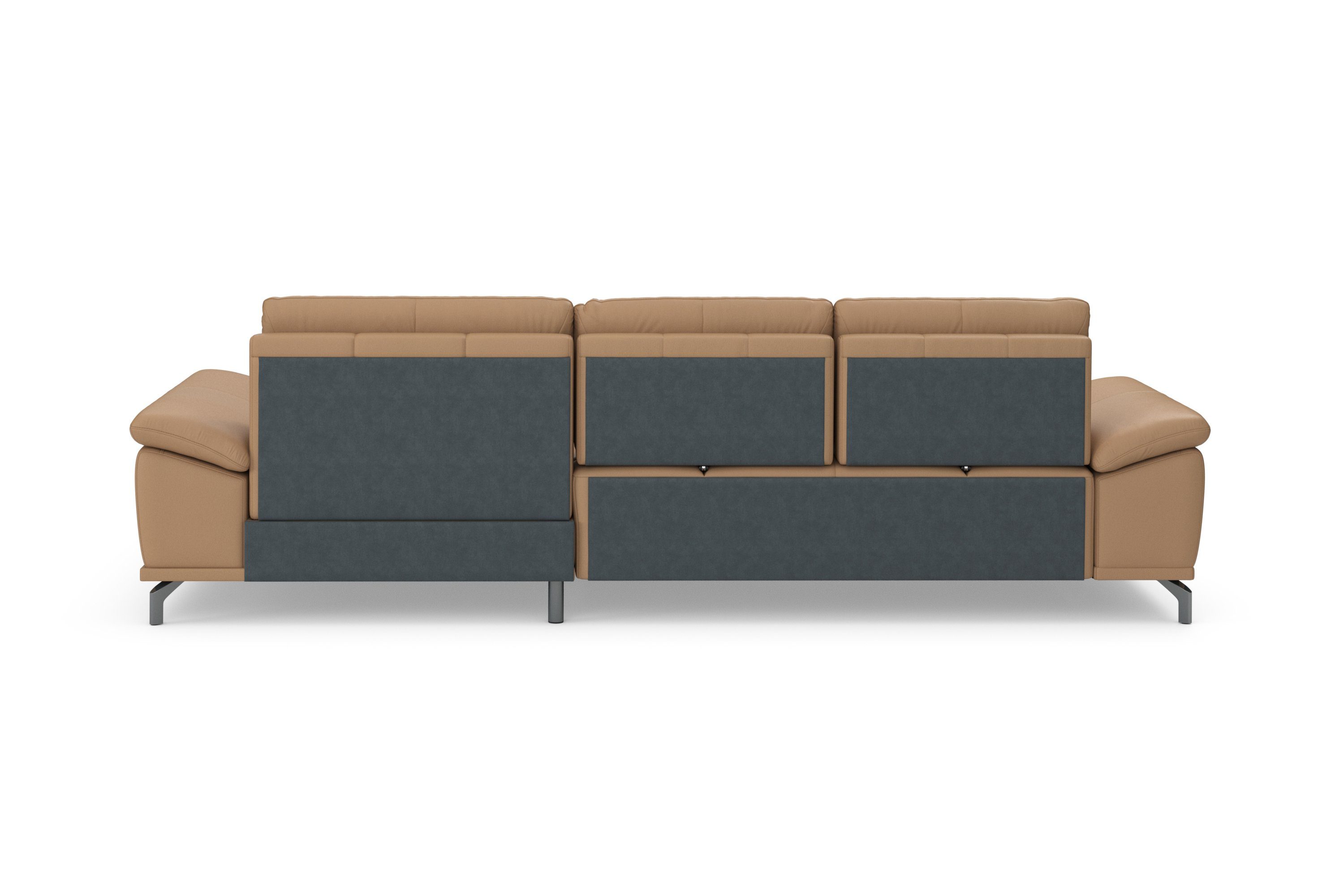 Places of Style Hoekbank Costello L-vorm, met zitdiepteverstelling, armleuningverstelling en