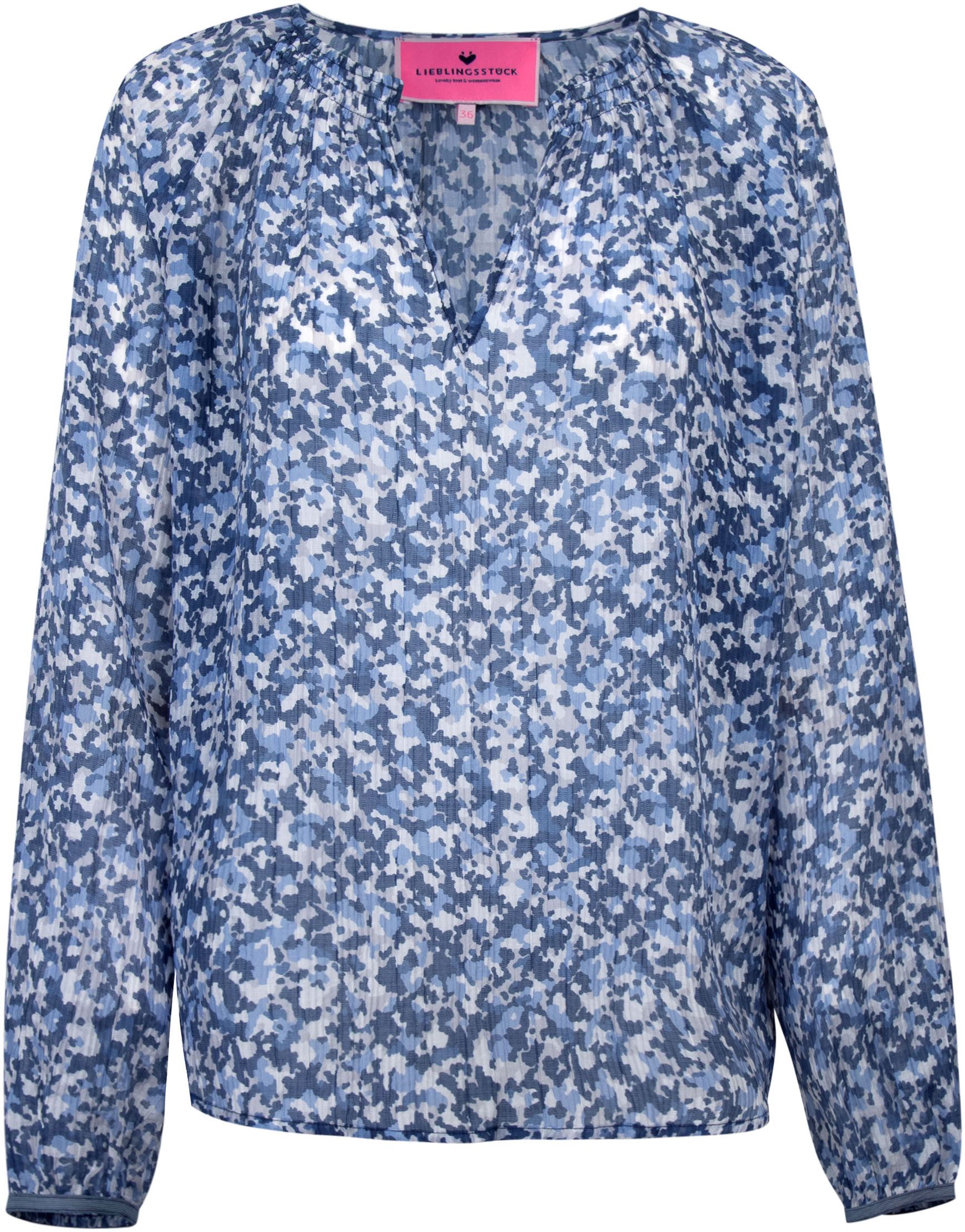 Lieblingsstück Blouse zonder sluiting EzronaL met bloemetjesdessin