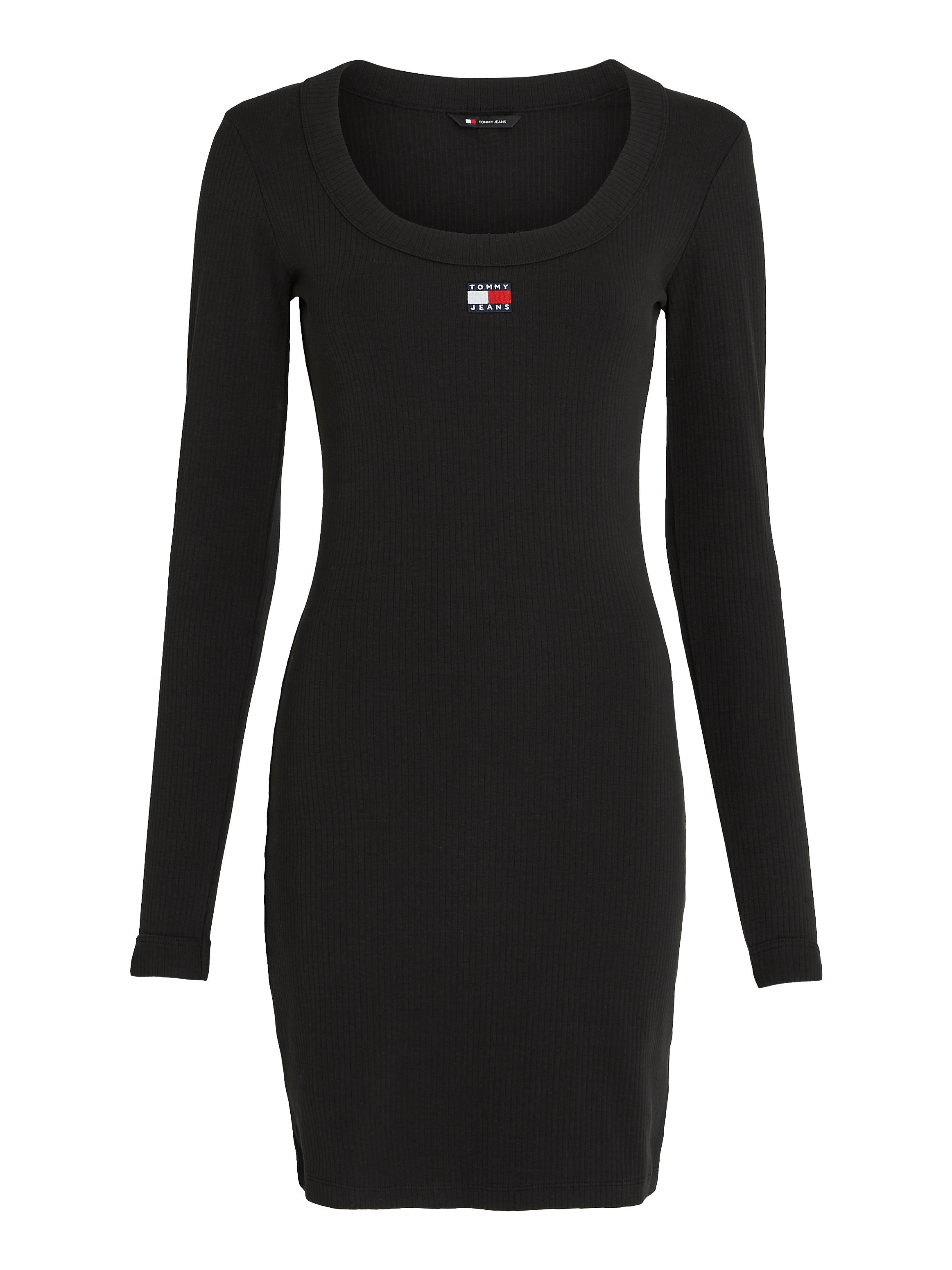 TOMMY JEANS Jerseyjurk TJW BADGE RIB BODYCON LS