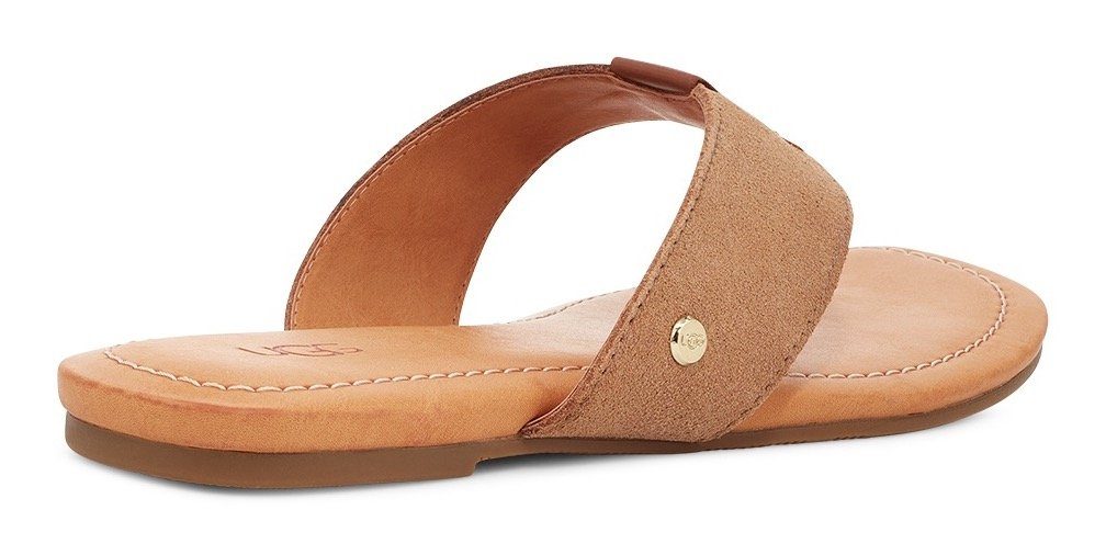 UGG Teenslippers W CAREY FLIP zomerschoen, slippers met zachte tussenstuk voor de tenen