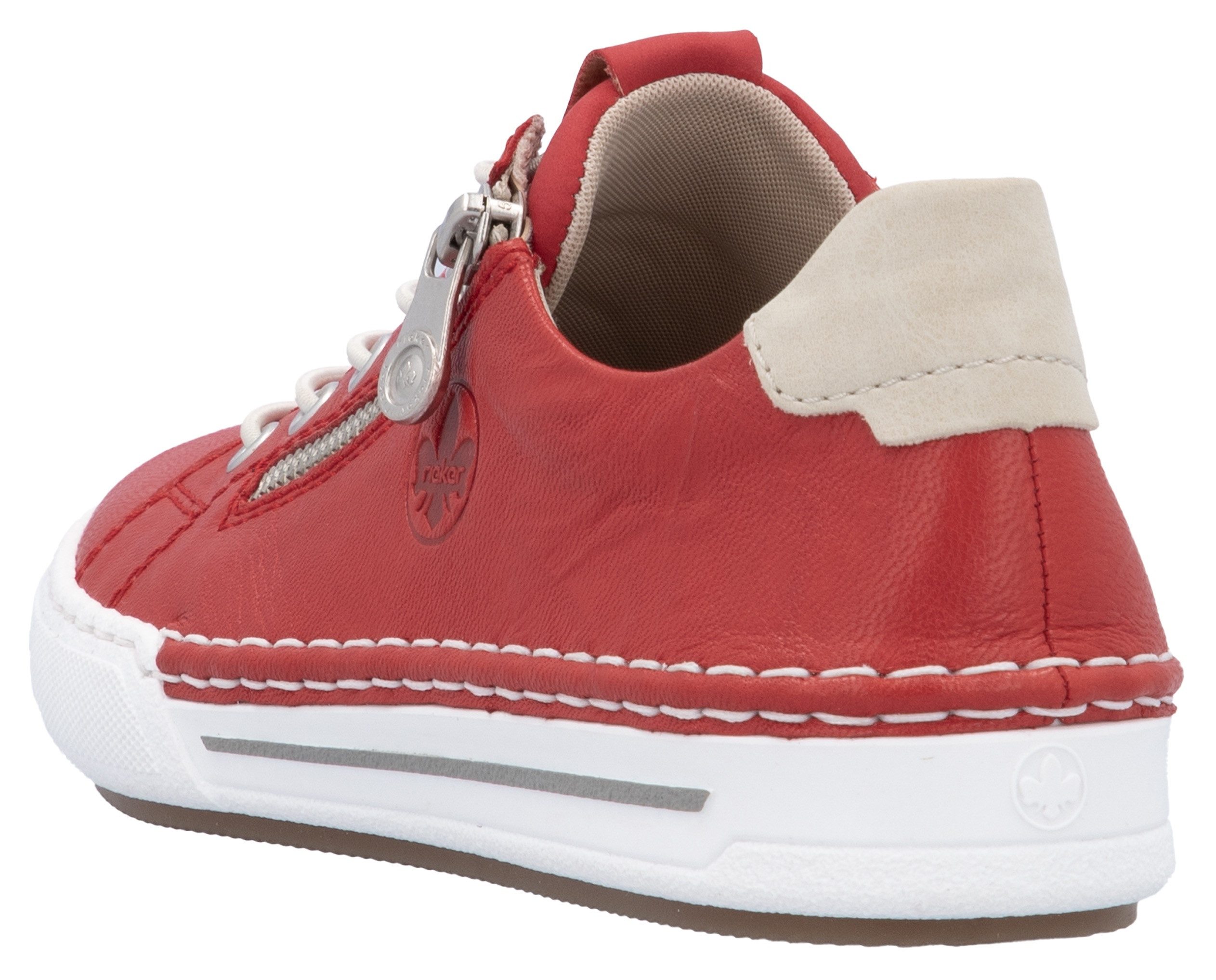 Rieker Slip-on sneakers , slippers, instapschoen, lage schoen, vrijetijdsschoen in smalle vorm