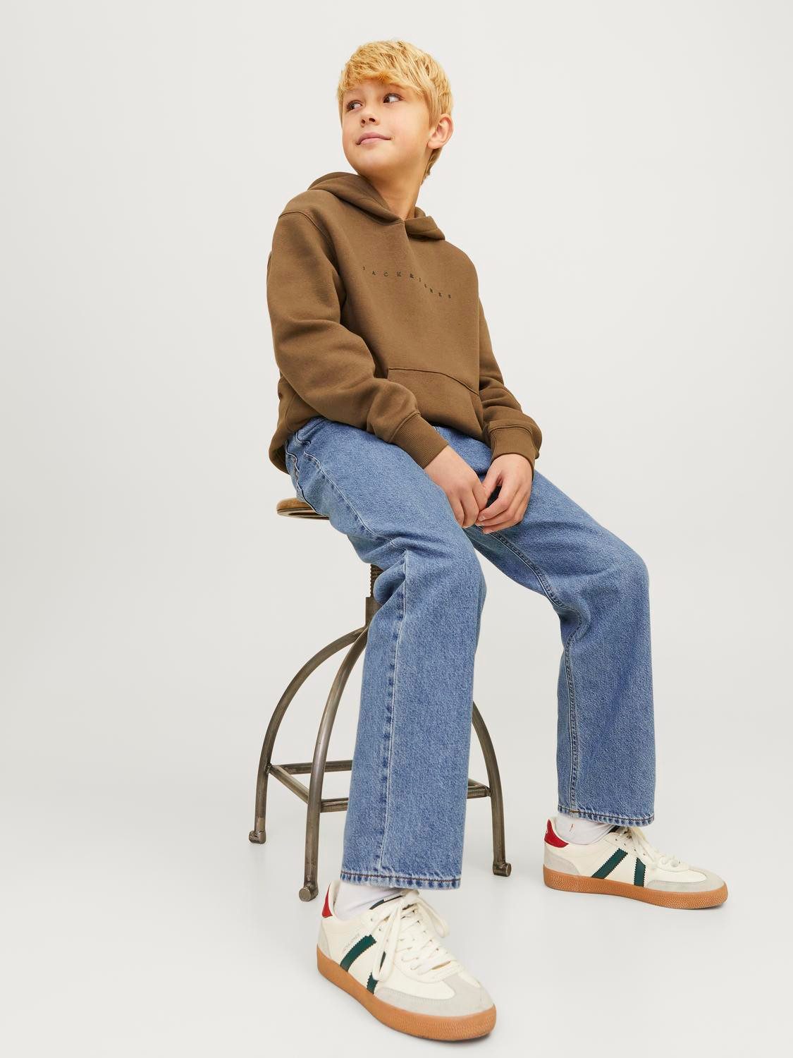 Jack & Jones Junior Relax fit jeans JJICHRIS JJORIGINAL SQ 735 NEW JNR
