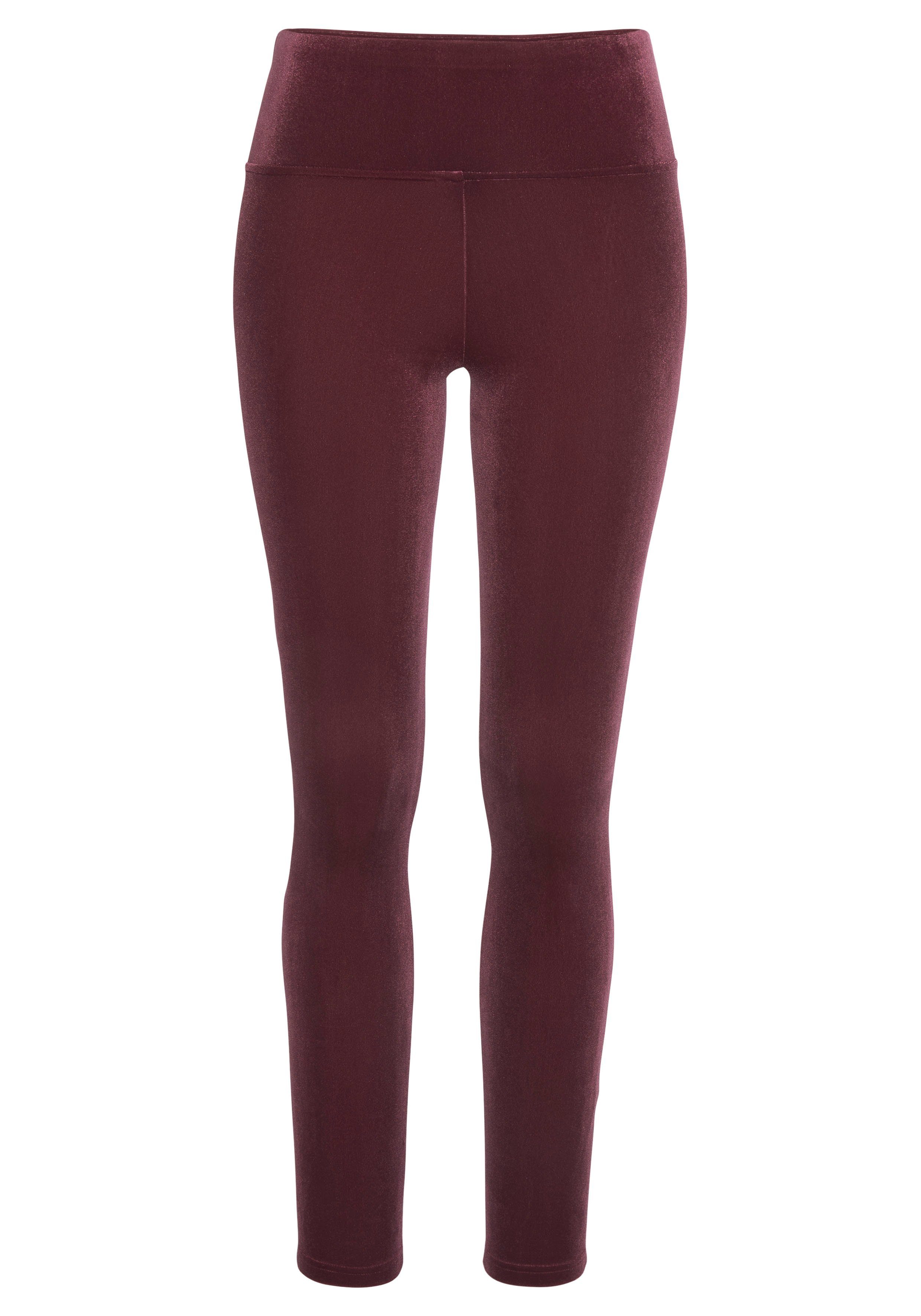 Lascana Legging in zachte, elastische velourslook