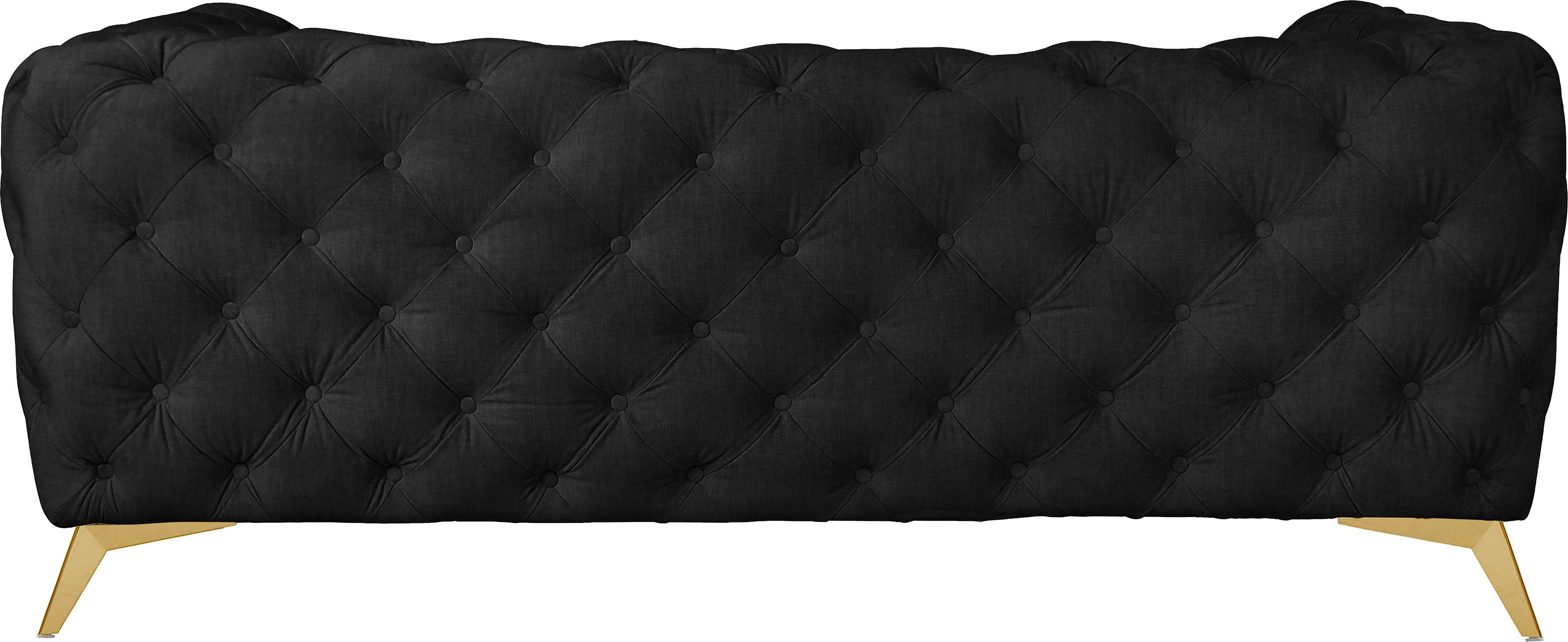 Leonique Chesterfield-bank Glynis luxueuze capitonnage, moderne chesterfield look, kleur van de poten ter keuze