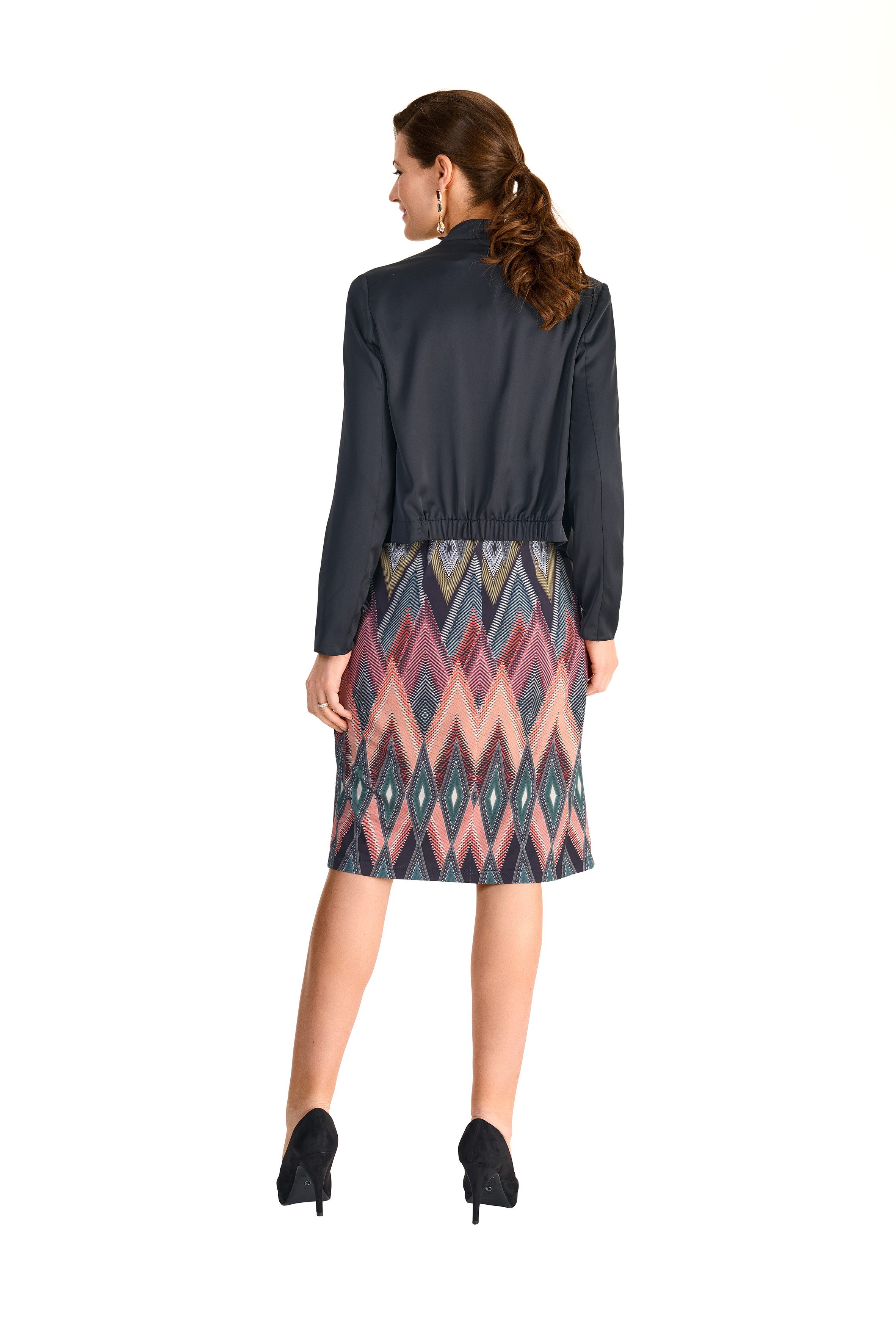 HERMANN LANGE Collection Blouseblazer in glanzende look