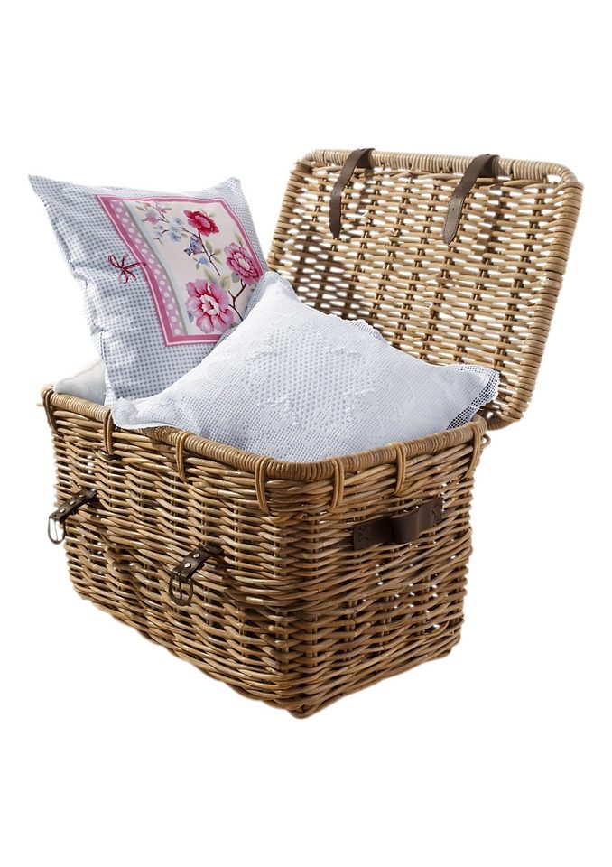 HOFMANN LIVING AND MORE Organizer Kist, Kubu-rattan mand Opbergmand om op te klappen