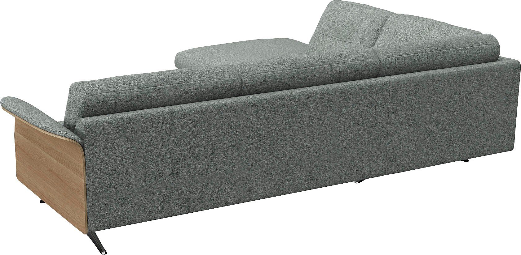 FLEXLUX Hoekbank Glow, super comfortabel door hoogwaardige zitconstructie met binnenvering, L-vorm
