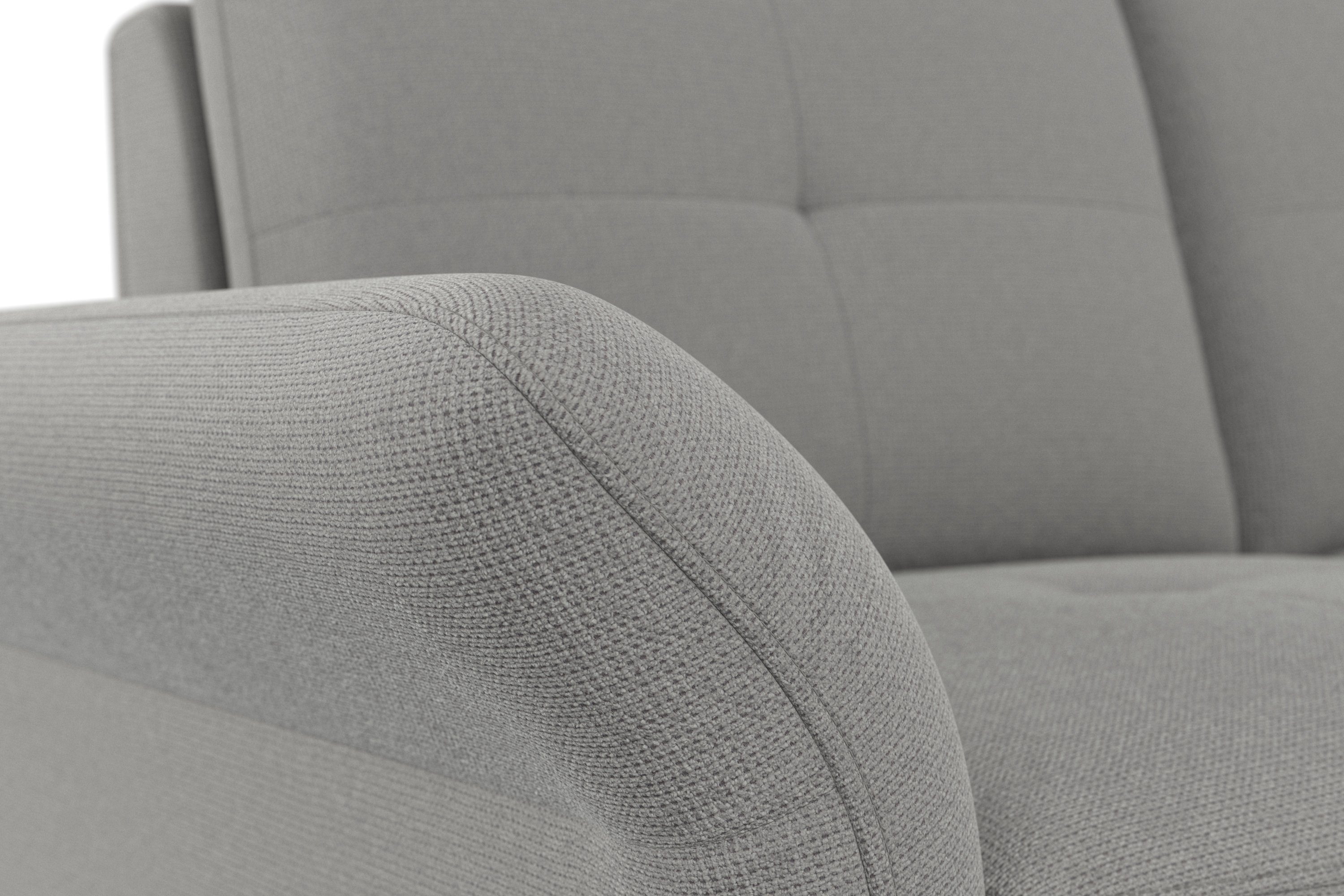 Places of Style Hoekbank Calando L-vorm naar keuze met slaapfunctie, bedkist en armleuning