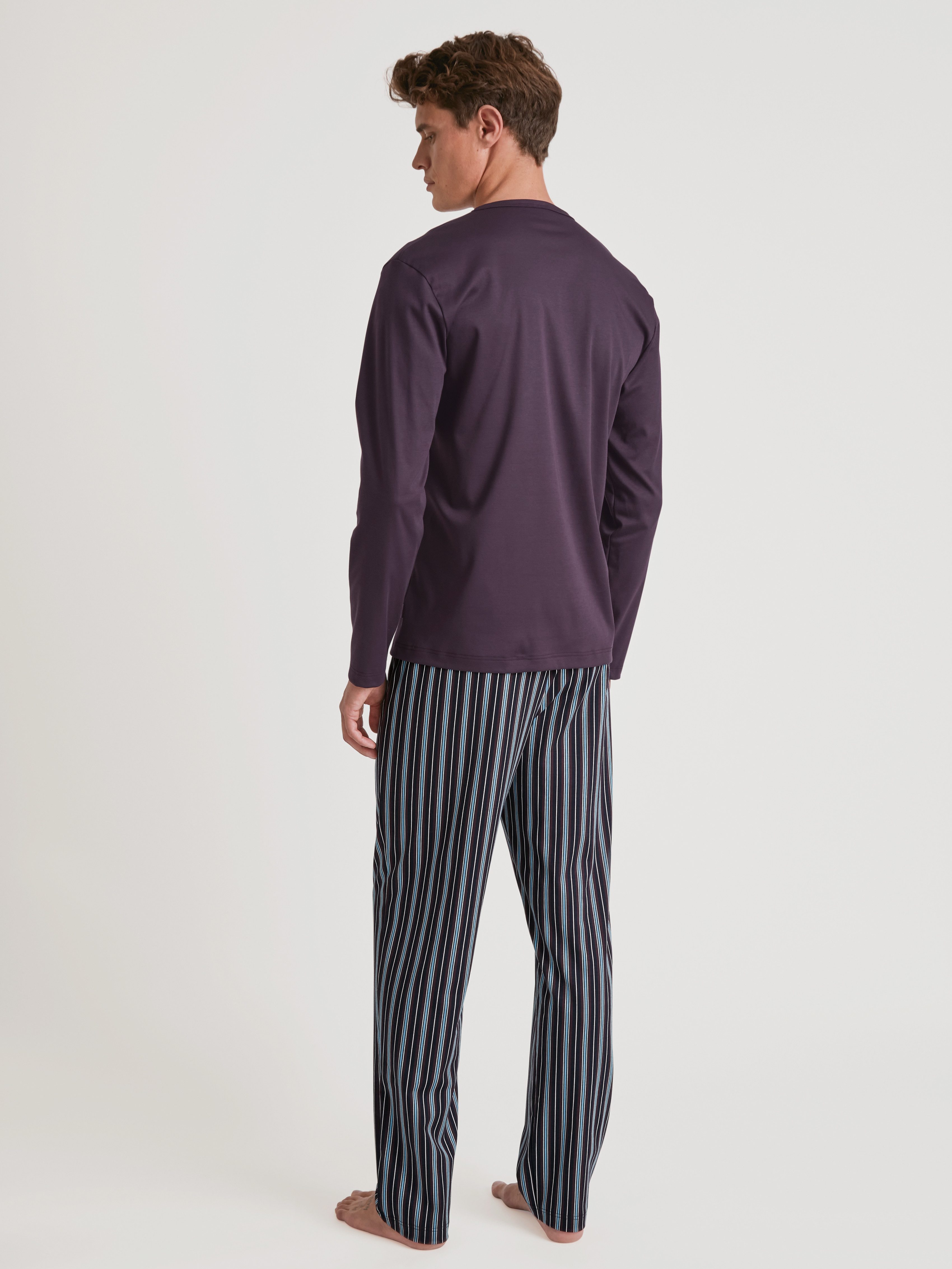 CALIDA Pyjama Relax Streamline 6 met praktische v-hals (2-delig)