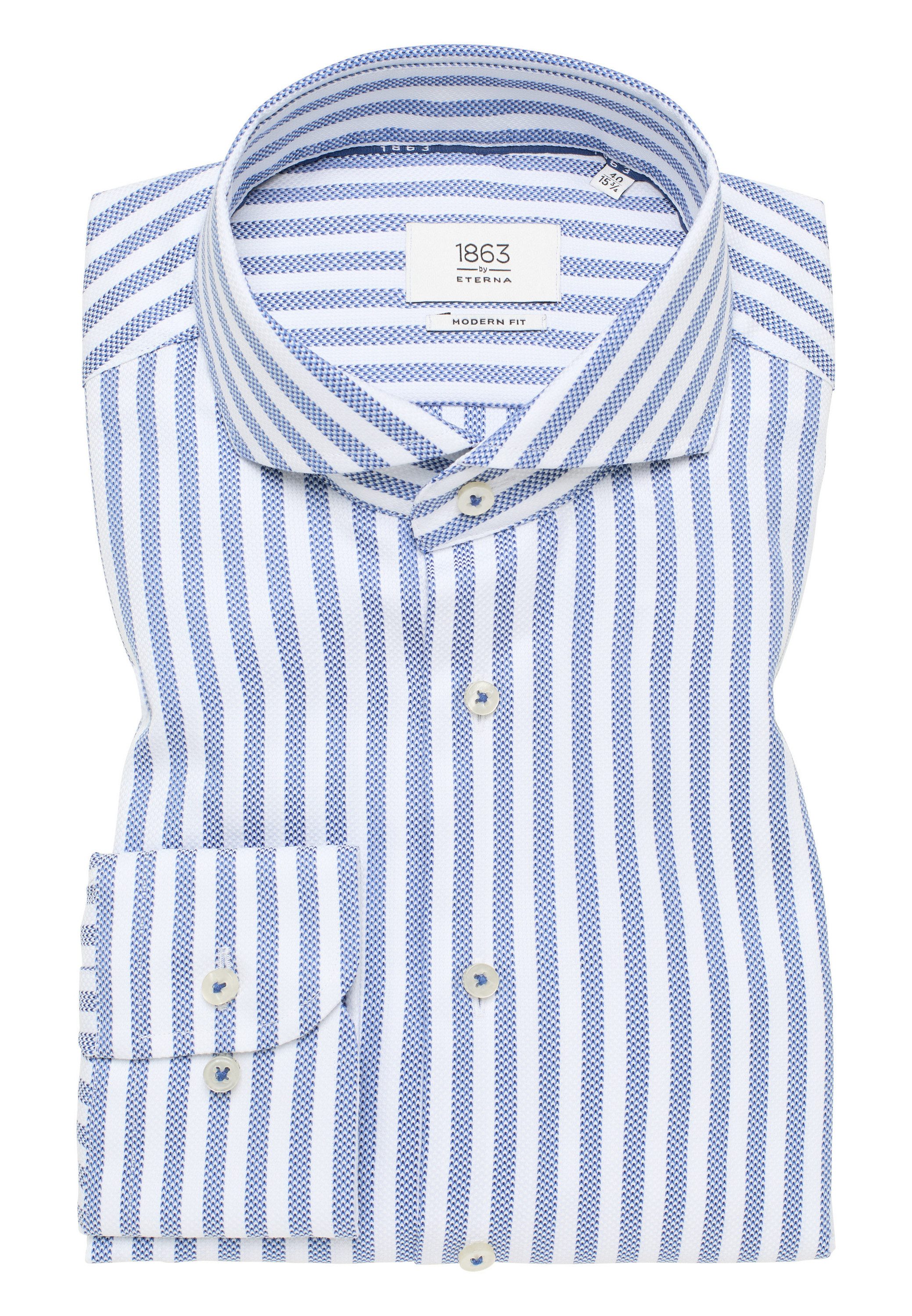 Eterna Overhemd met lange mouwen MODERN FIT NON IRON (strijkvrij)