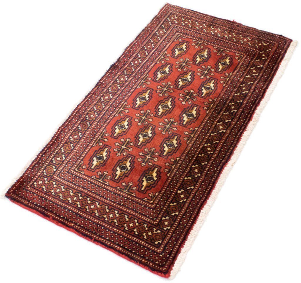morgenland Wollen kleed Turkaman vloerkleed met de hand geknoopt rood