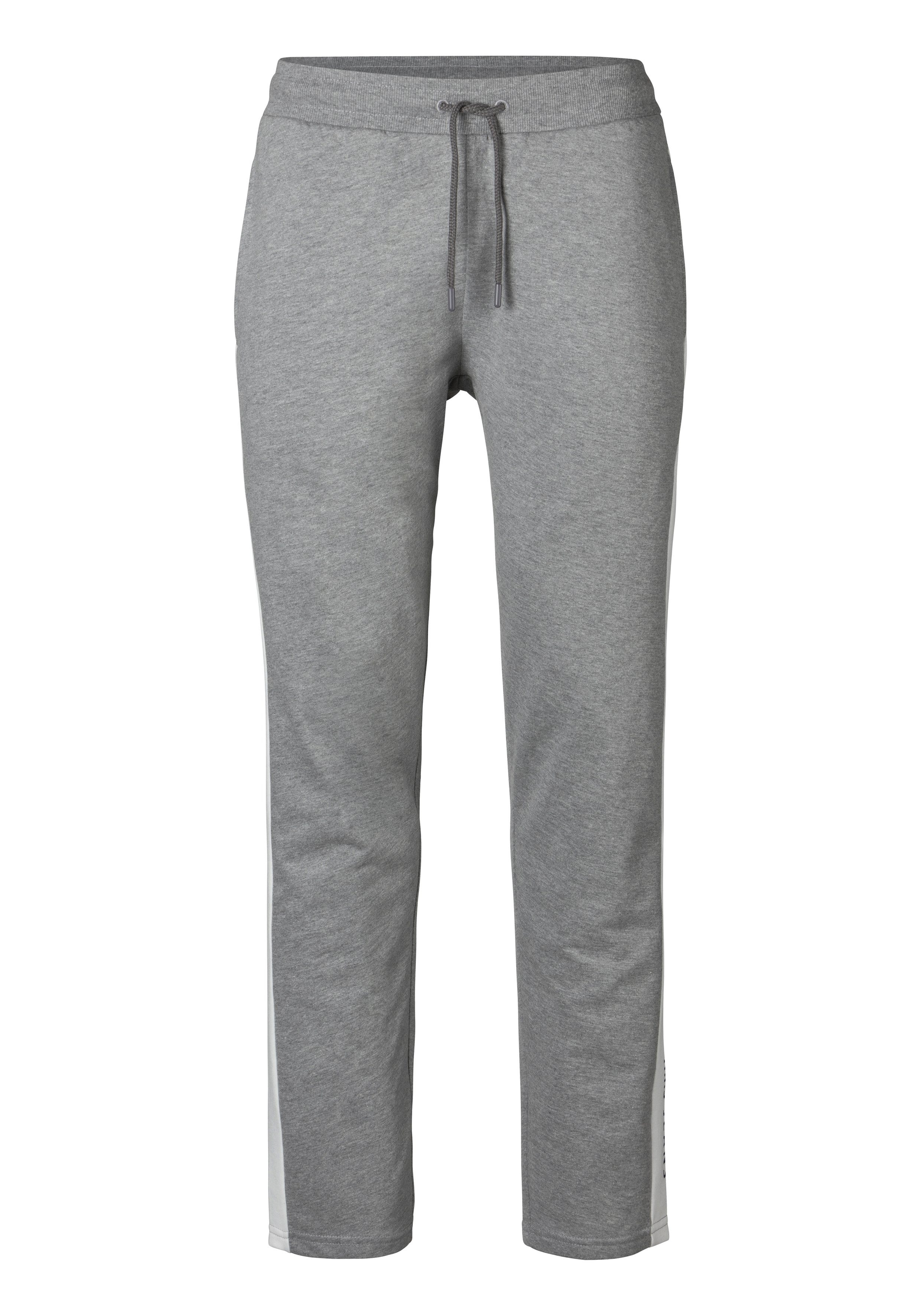 H.I.S Sweatbroek Joggingbroek met zijstreep en logo-print