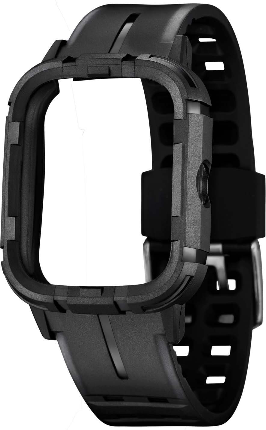 Lotus Smartwatch 50044/1 Horloge, herenhorloge, roestvrijstalen band, stappenteller, cadeau-idee (set, 2-delig, Met verwisselbare armband van zwarte kunststof)